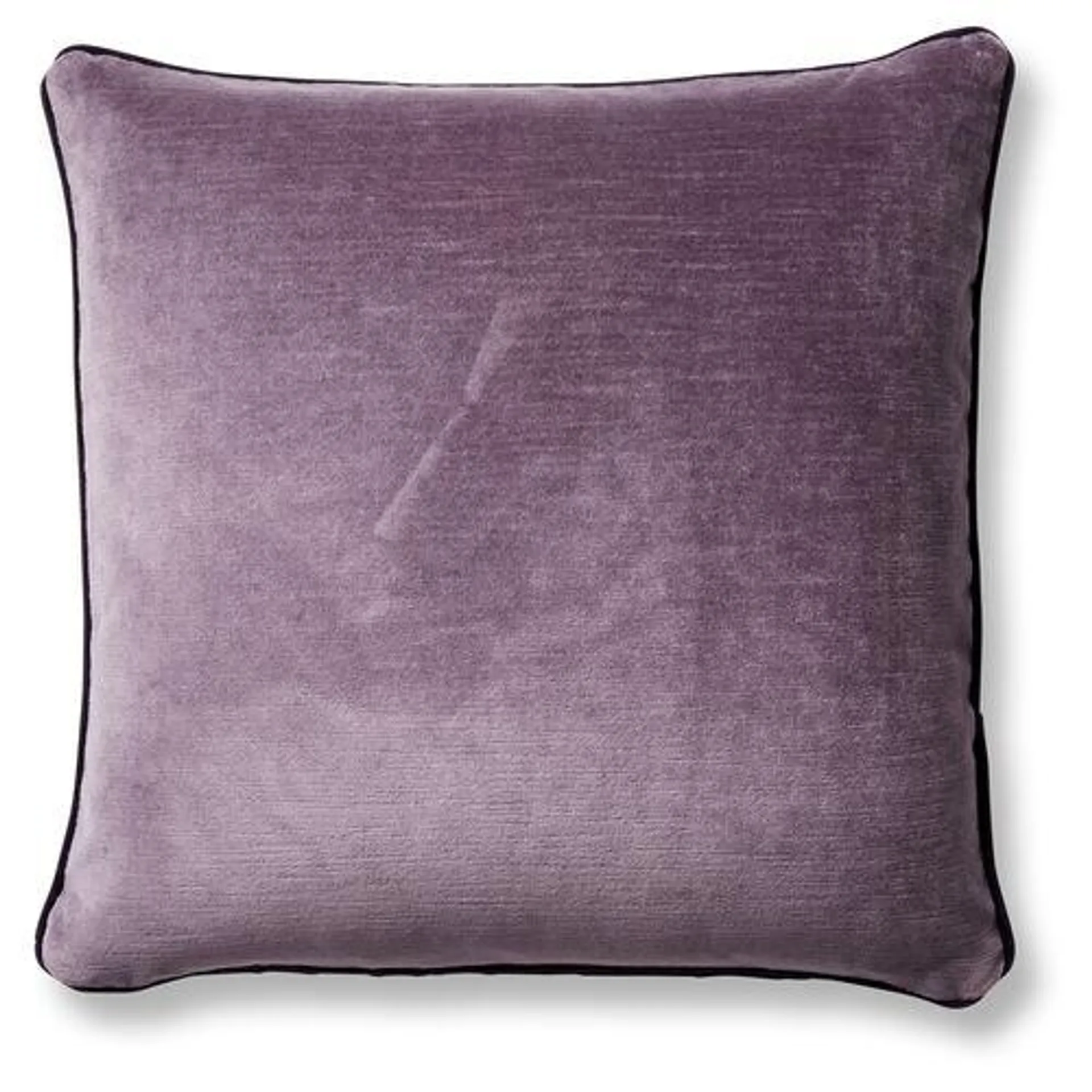 Eliza 20x20 Velvet Pillow, Aubergine/Mauve