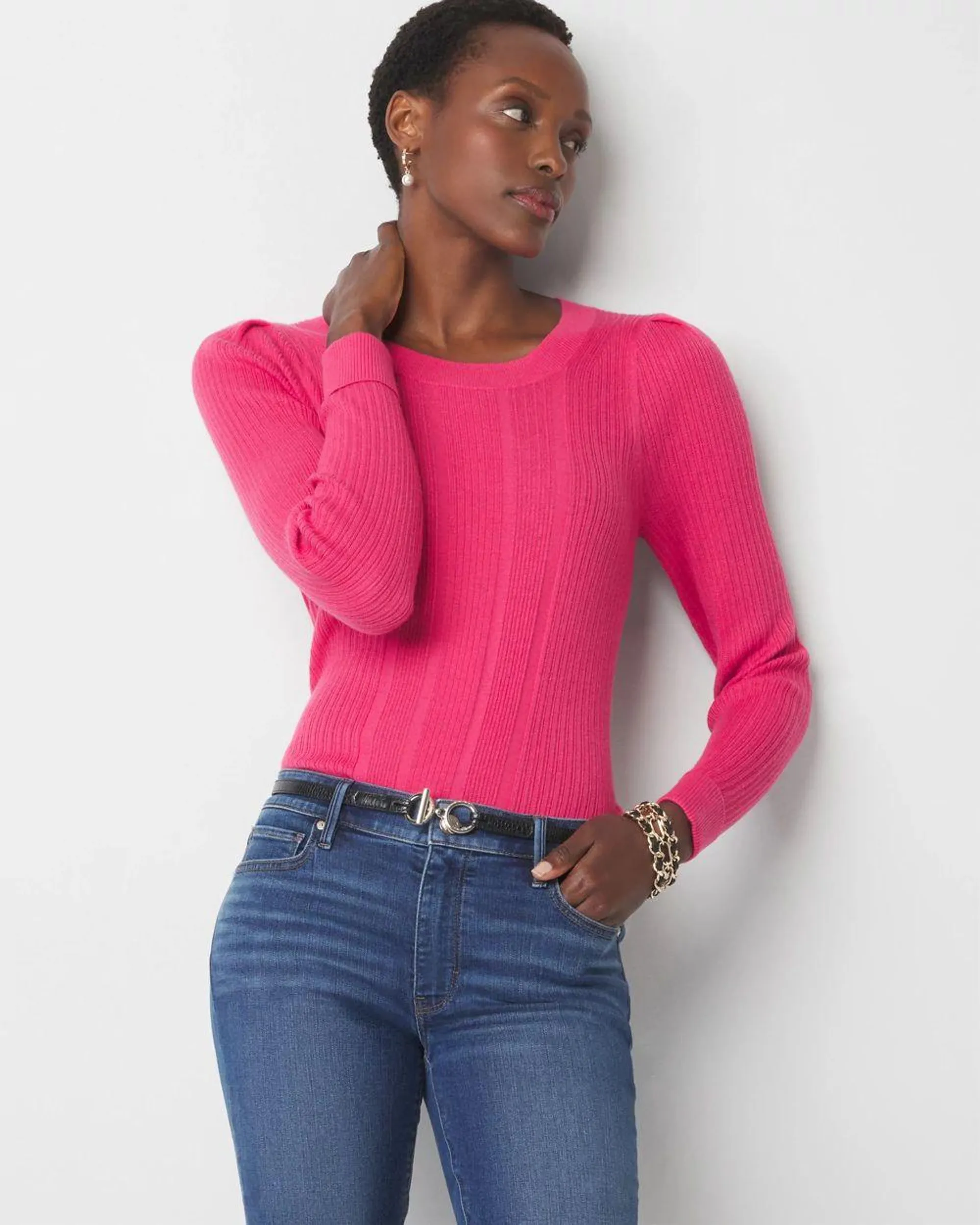 Cashmere Blend Crewneck Sweater