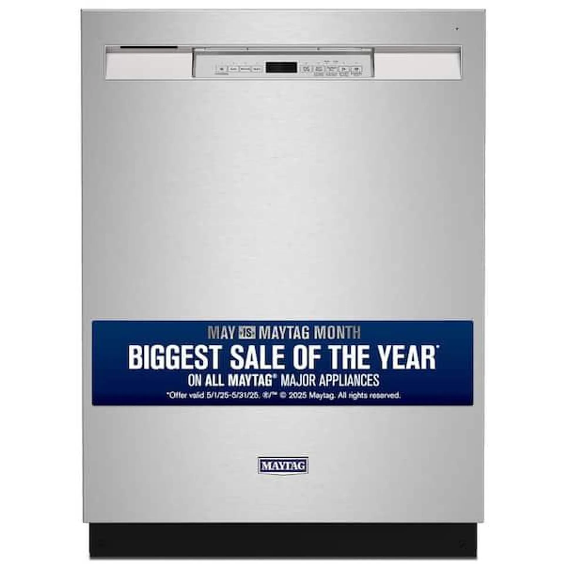 24 in. Fingerprint Resistant Stainless Front Control Built-In Tall Tub Dishwasher with Dual Power Filtration, 50 dBA