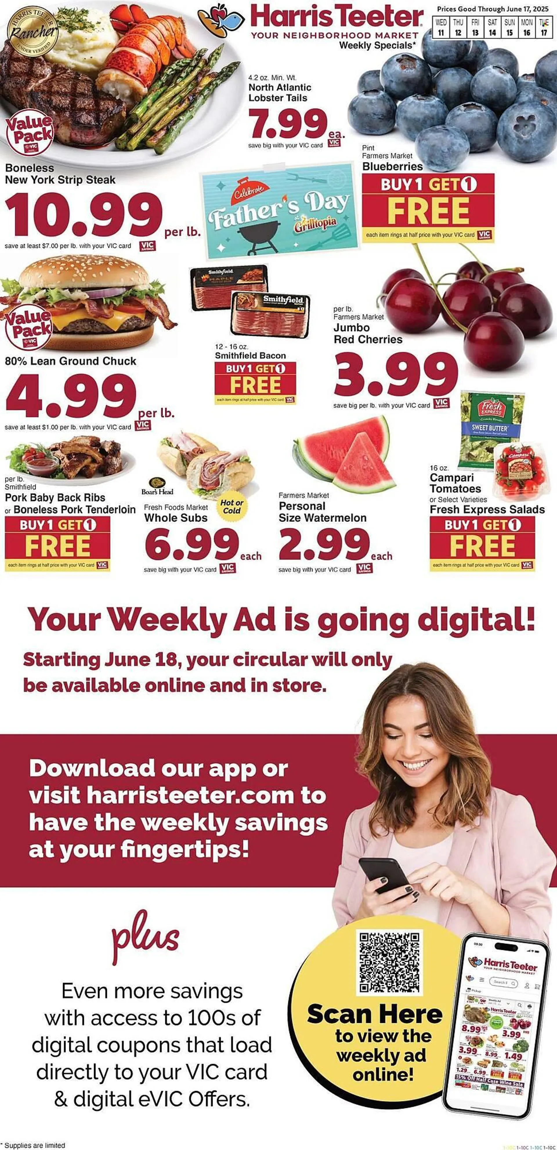 Weekly ad Harris Teeter Weekly Ad from June 11 to June 17 2025 - Page 1