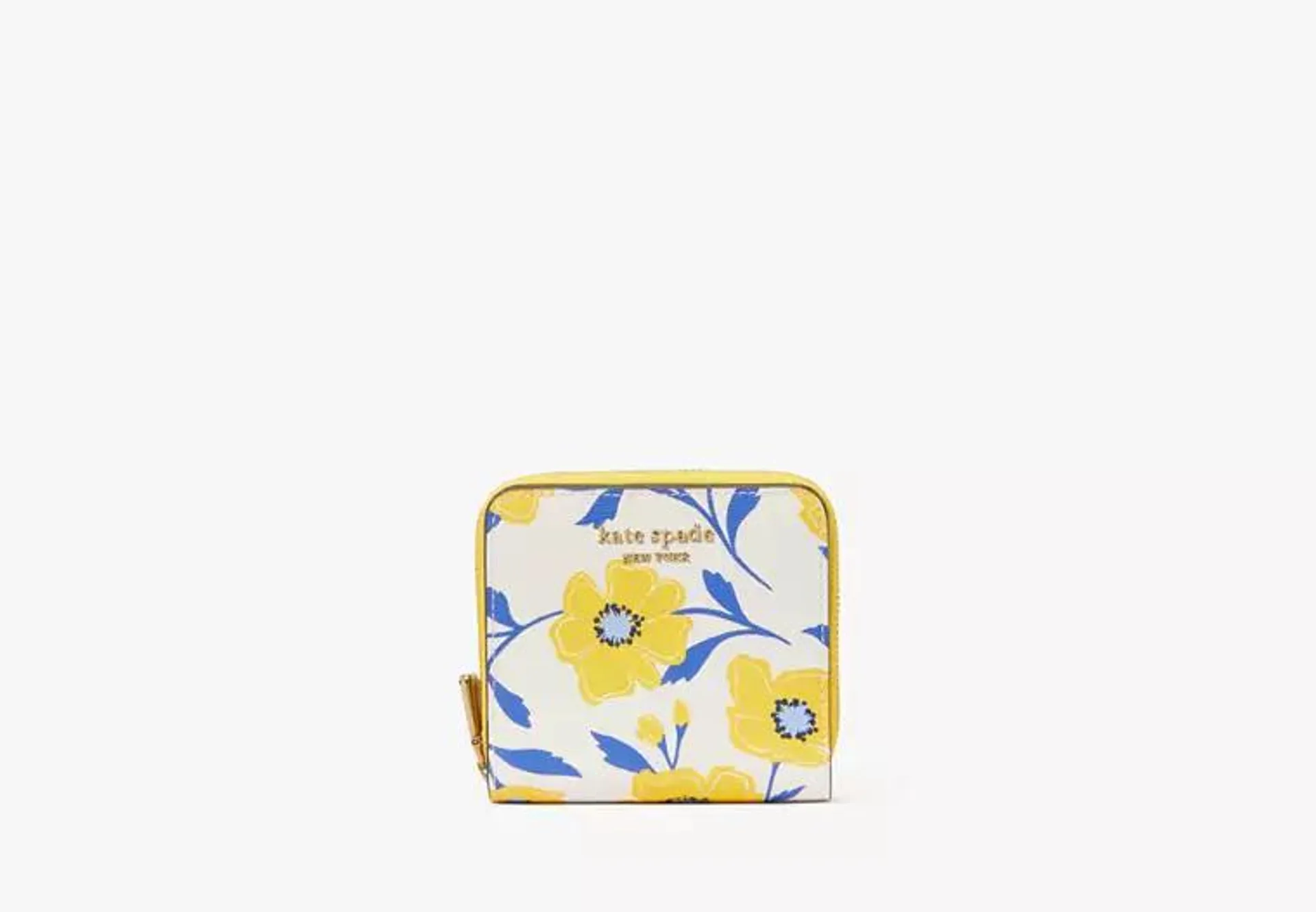 Morgan Sunshine Floral Printed Small Compact Wallet