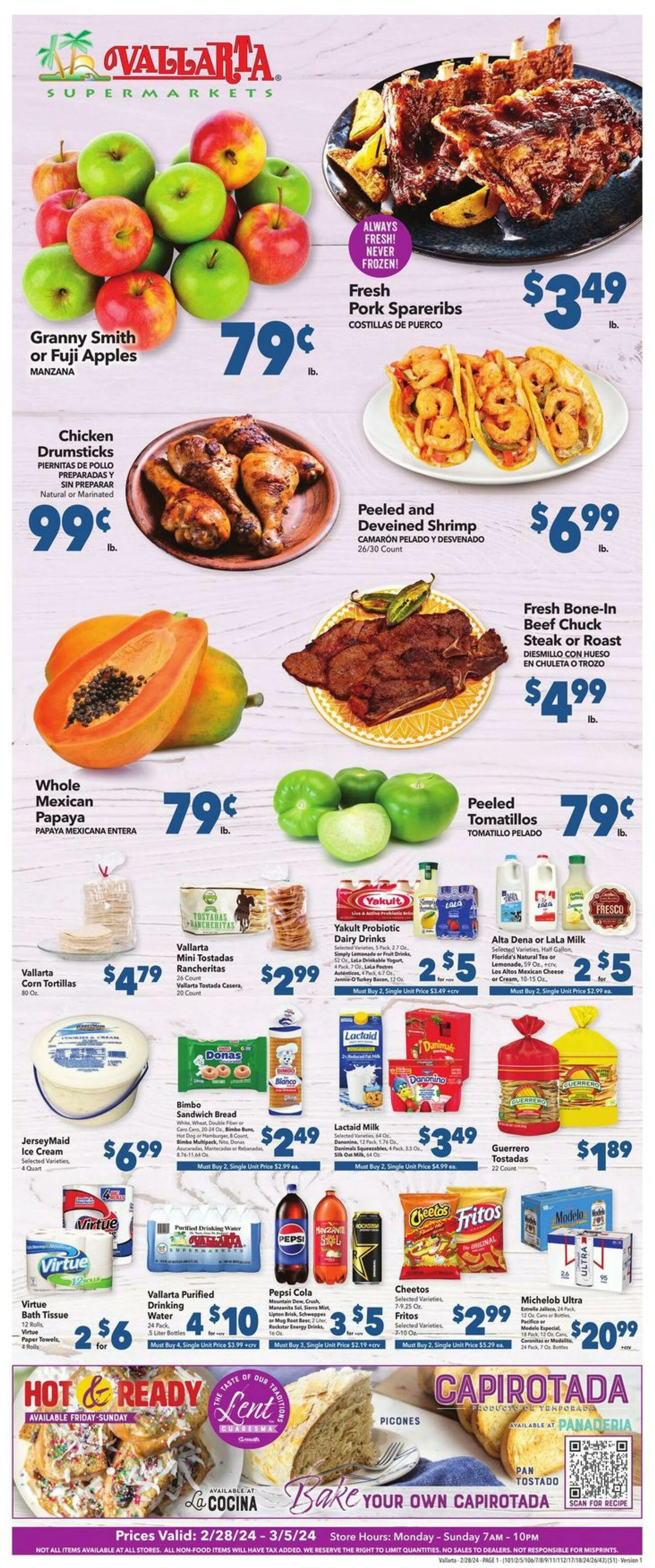Weekly ad Vallarta from February 28 to March 5 2024 - Page 1