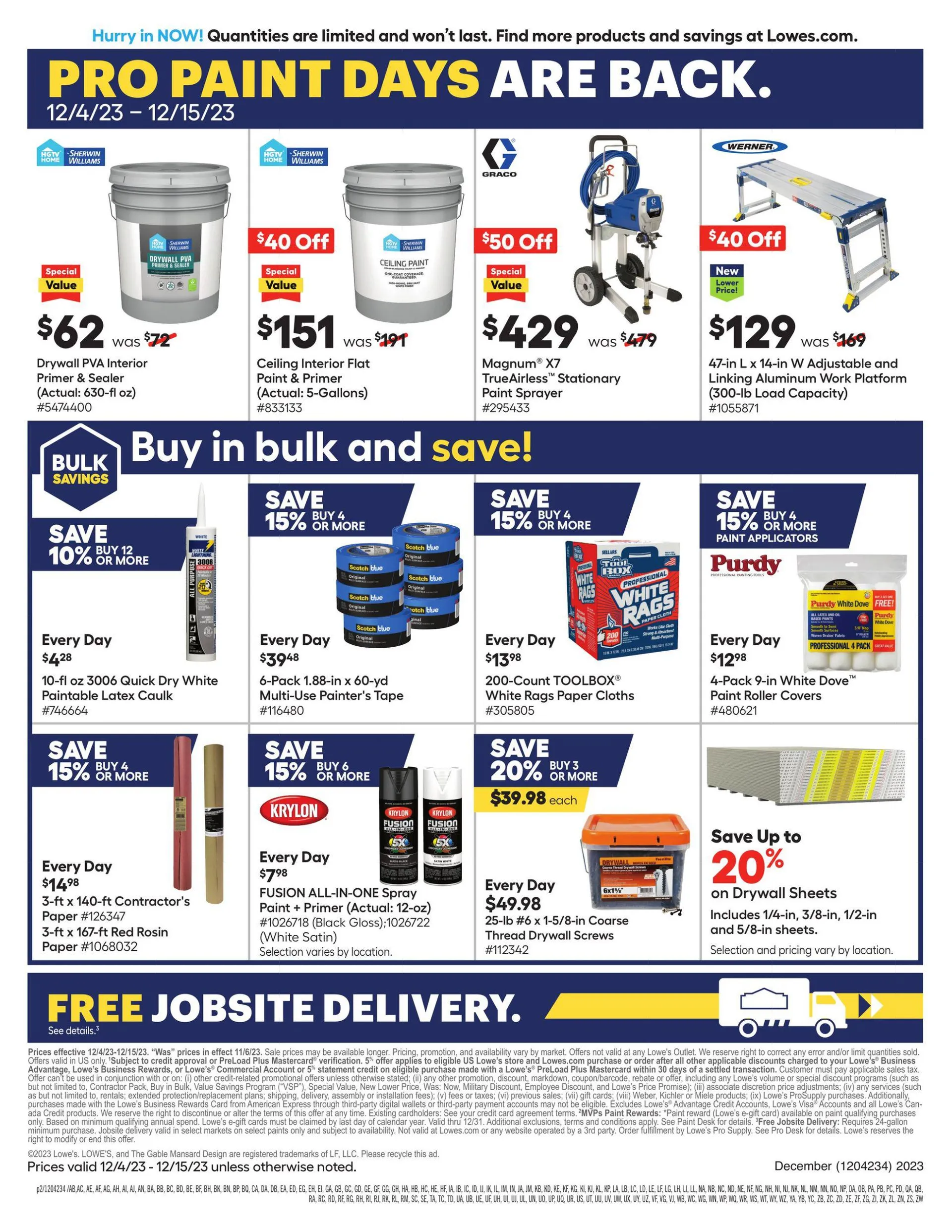 Weekly ad Lowe's from December 4 to December 15 2023 - Page 2