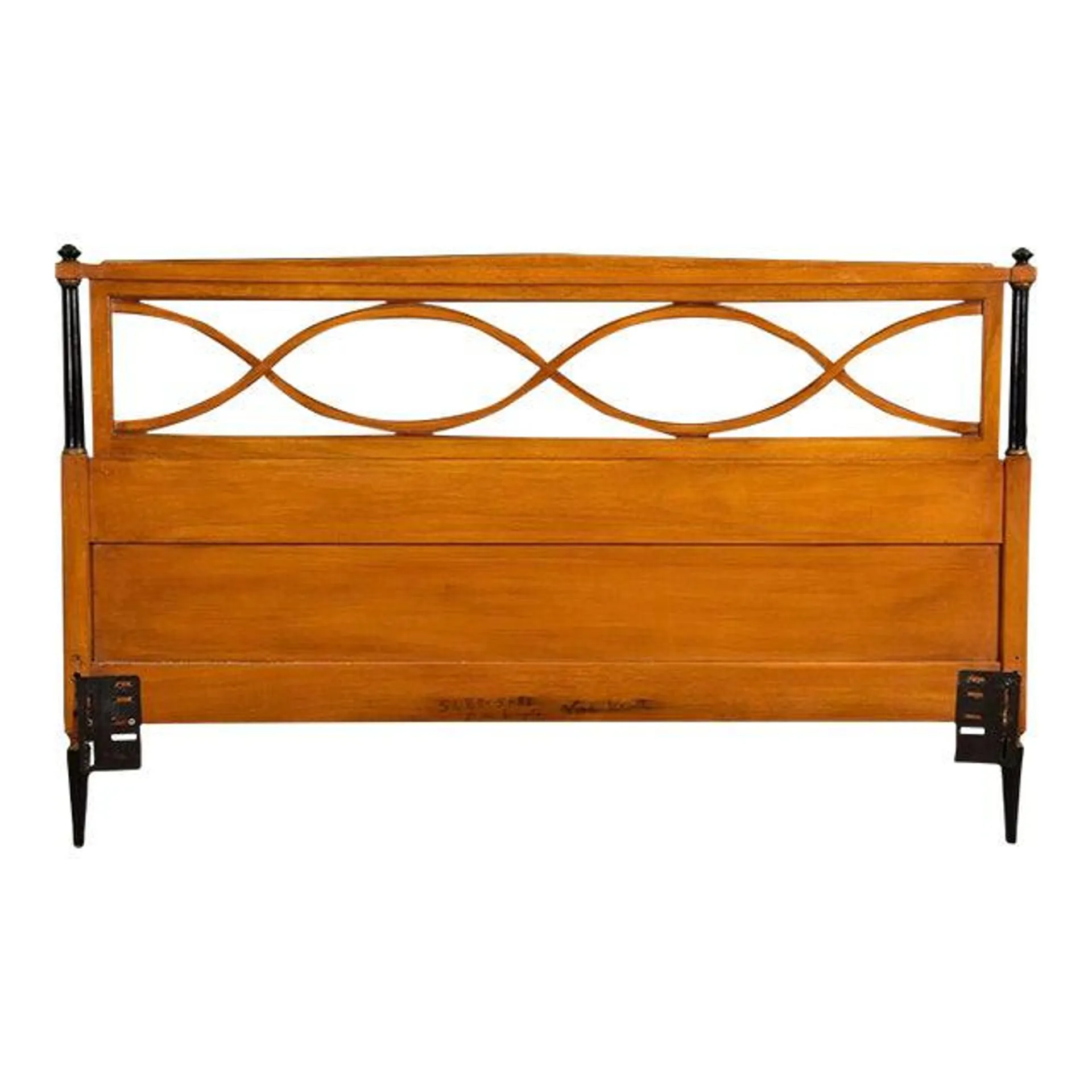 1970s Regency Style Mahogany Queen Headboard