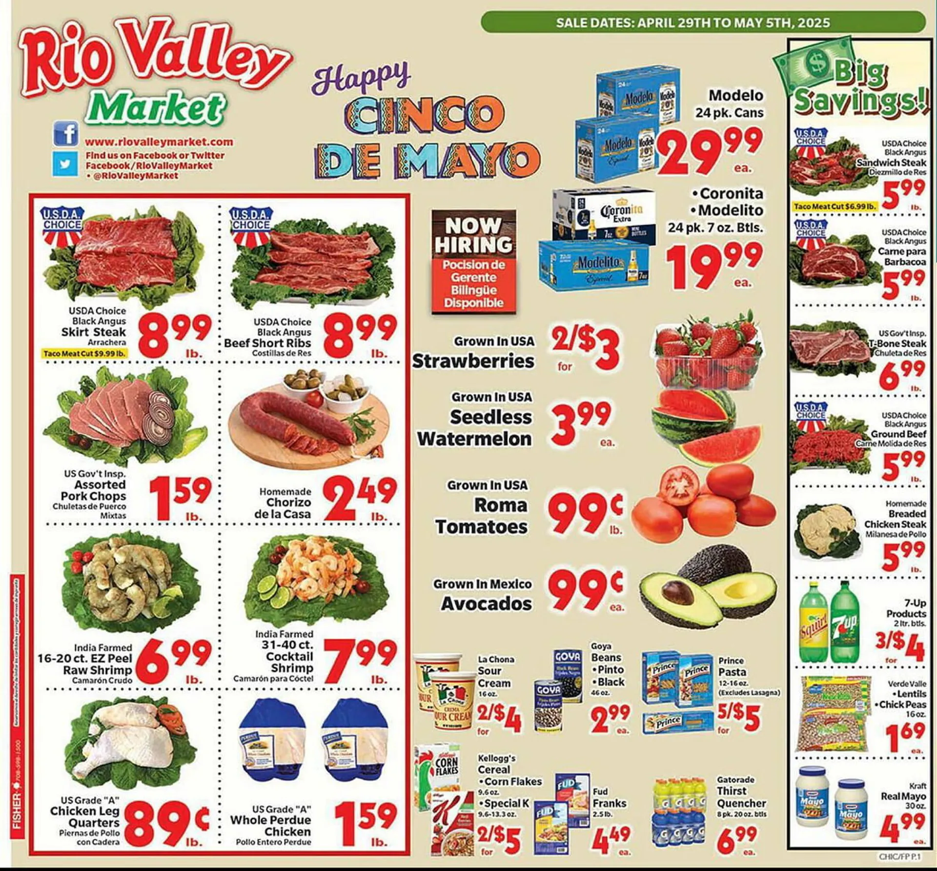 Rio Valley Market Weekly Ad - 1