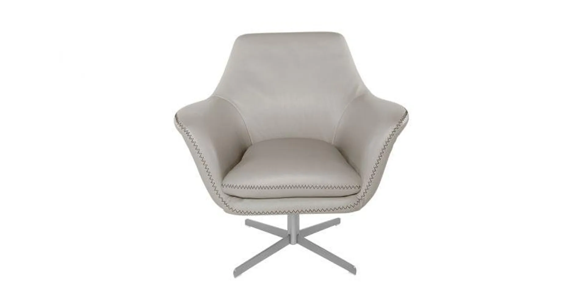 Bruce Swivel Armchair Gray