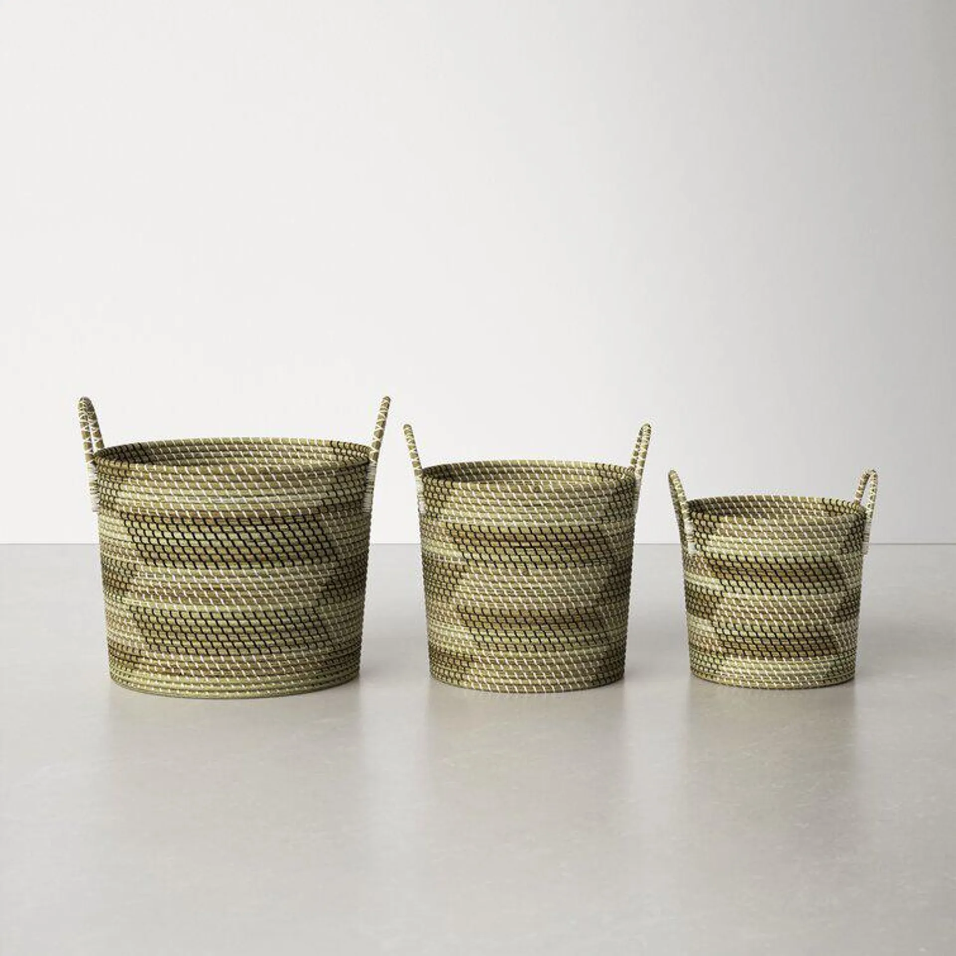 Nesting Seagrass Basket - Set of 3