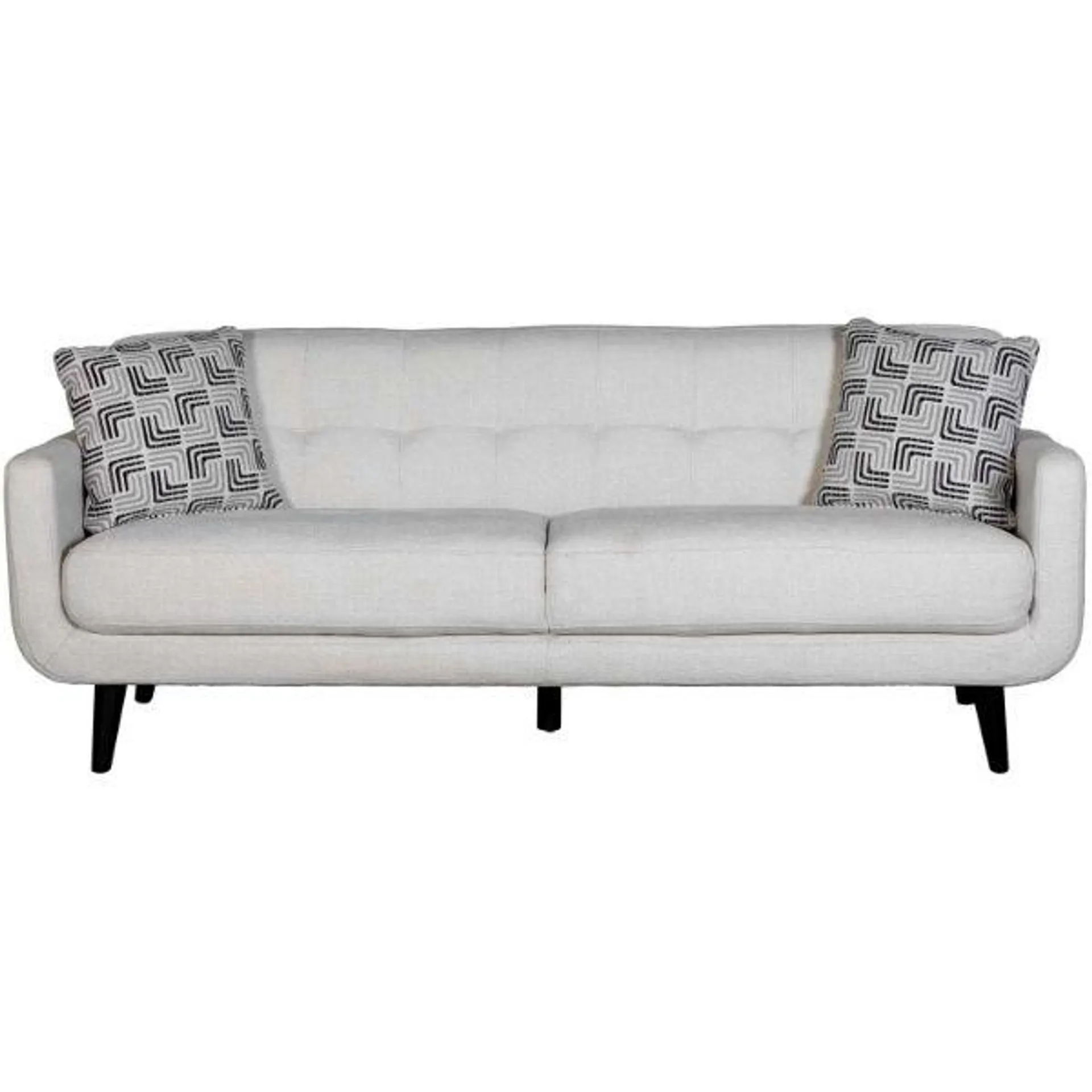 Hadley Ecru Beige Tufted Sofa