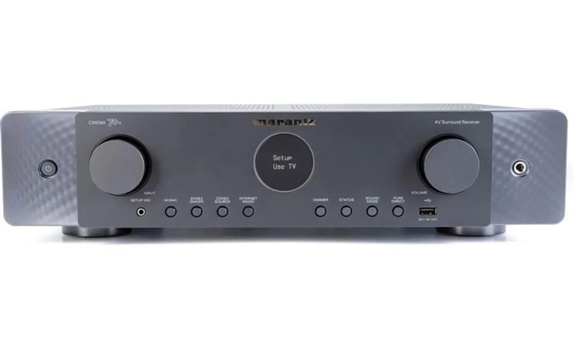 Marantz Cinema 70s 7.2-channel slimline home theater receiver with Dolby Atmos®, Bluetooth®, Apple® AirPlay® 2, and Amazon Alexa compatibility