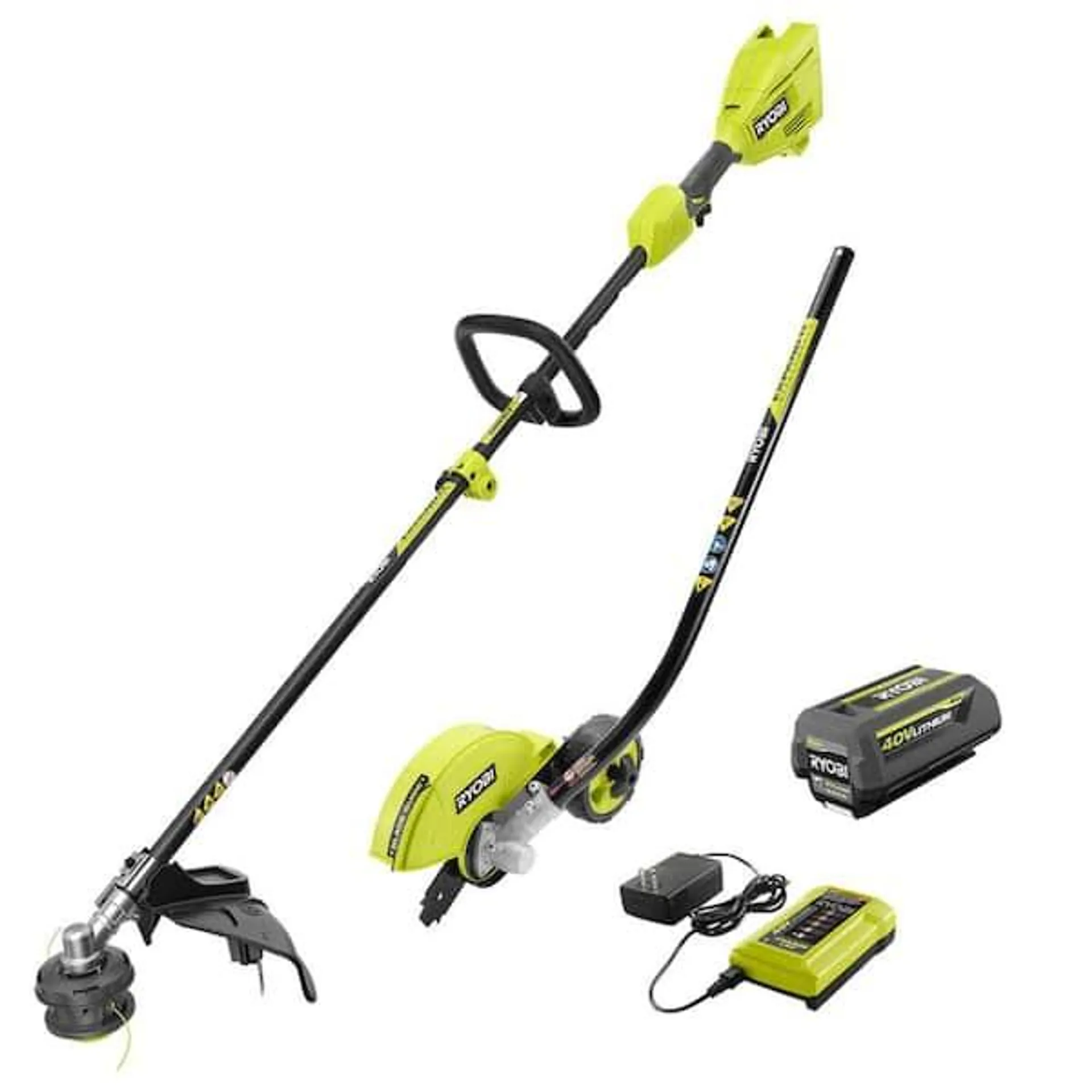 40V 15 in. Expand-It Cordless Battery Attachment Capable String Trimmer & Edger with 4.0 Ah Battery and Charger