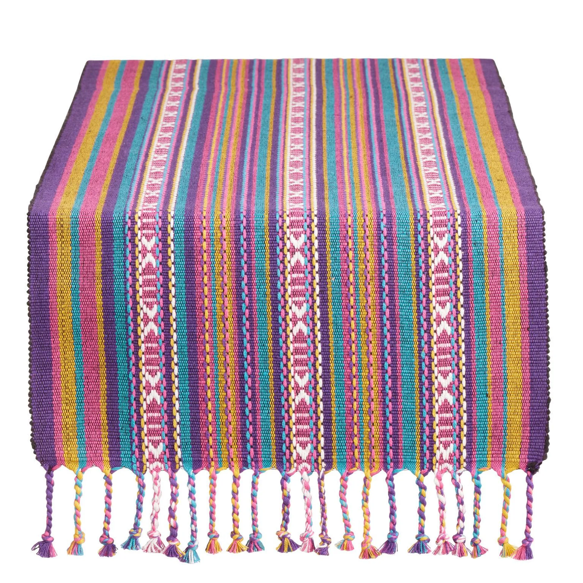 Los Muertos Multicolor Woven Table Runner