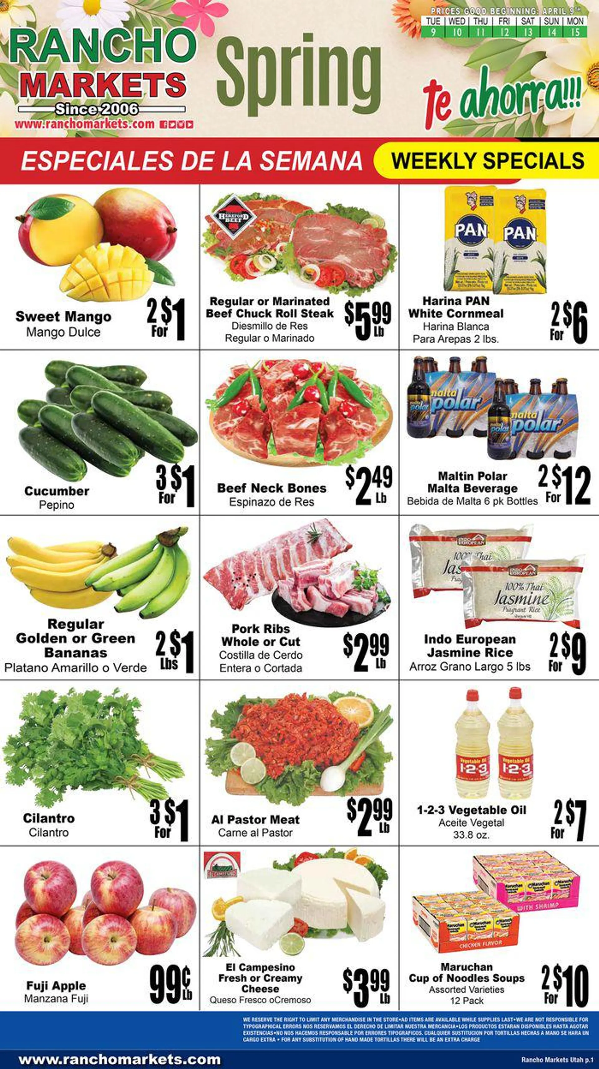 Weekly ad Spring from April 9 to April 15 2024 - Page 1