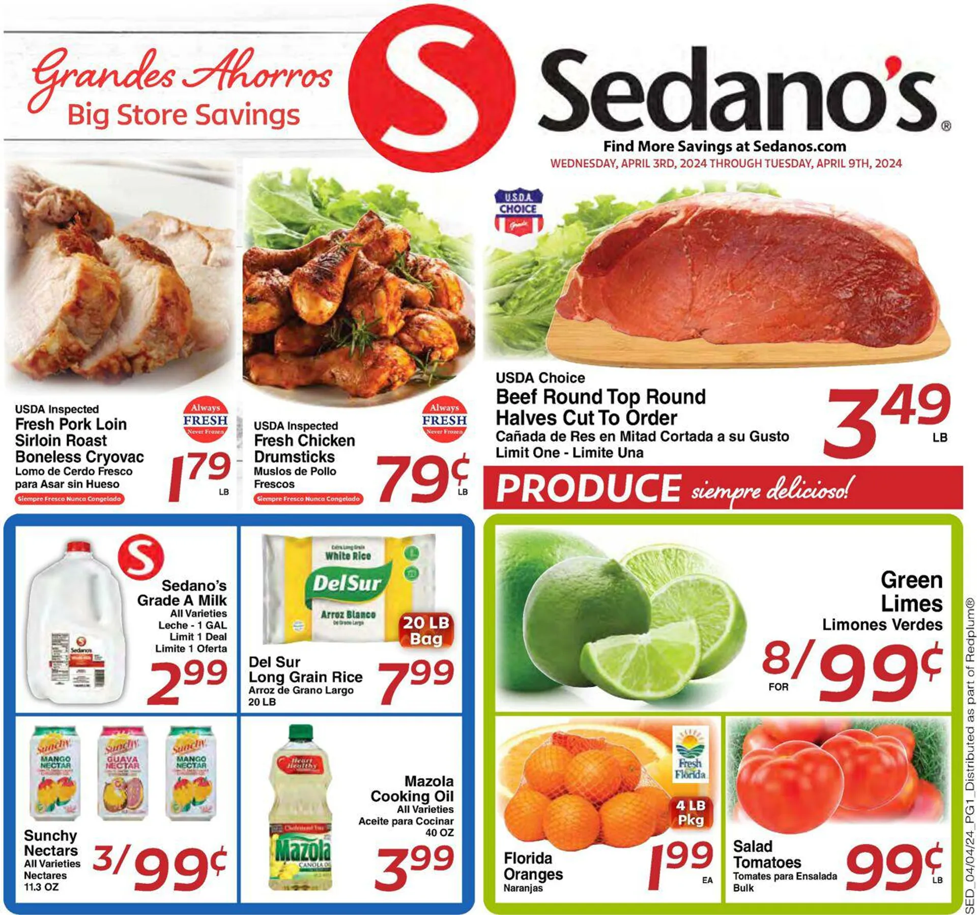 Weekly ad Sedano's from April 3 to April 9 2024 - Page 