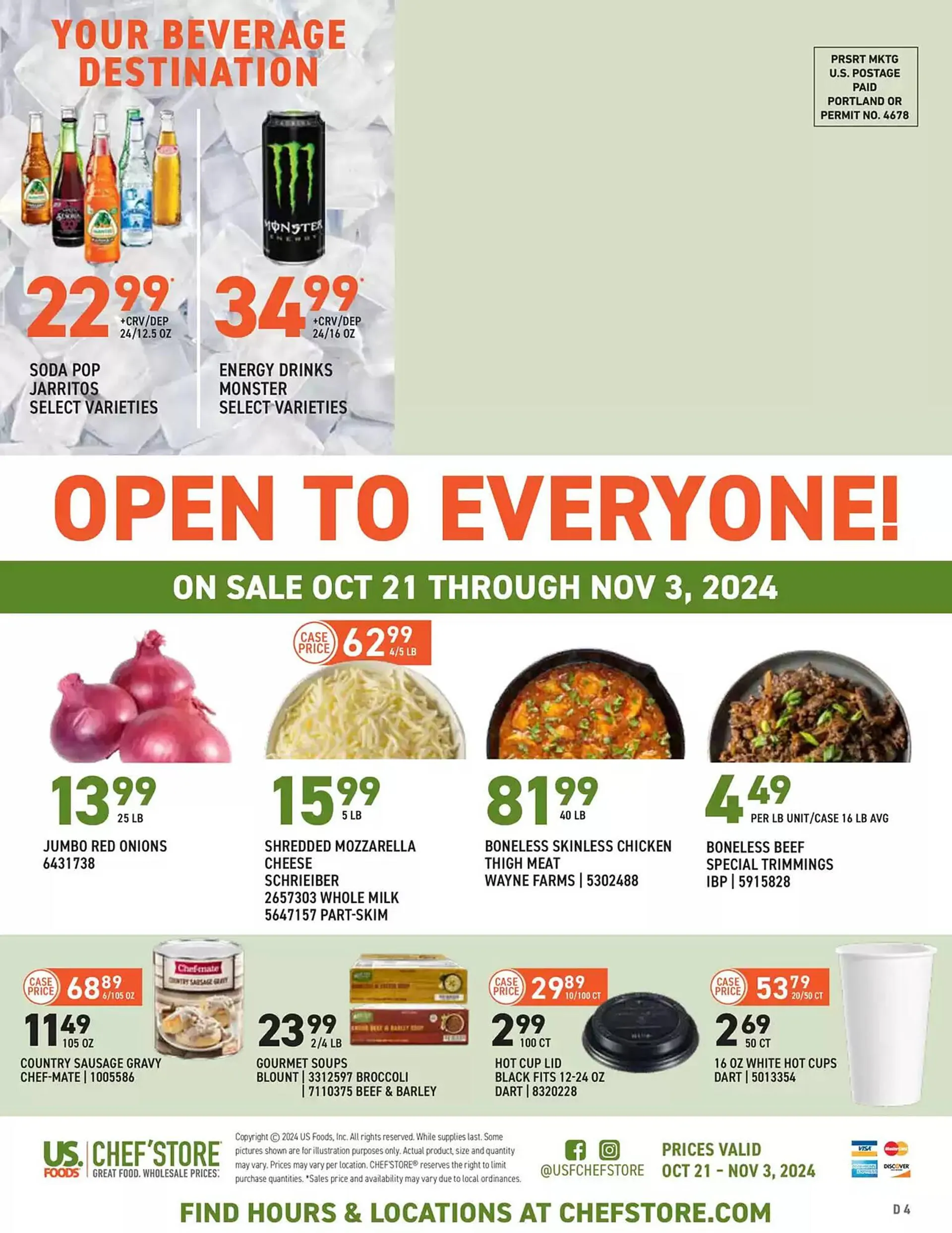 Weekly ad US Foods Chef's Store Weekly Ad from October 21 to November 4 2024 - Page 4