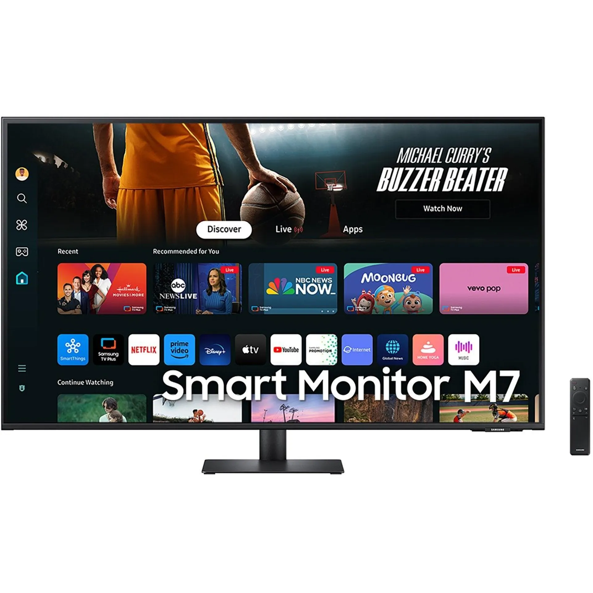 Samsung 43" Smart Monitor M7 (M70D) 4K UHD with Streaming TV, Speakers and USB-C