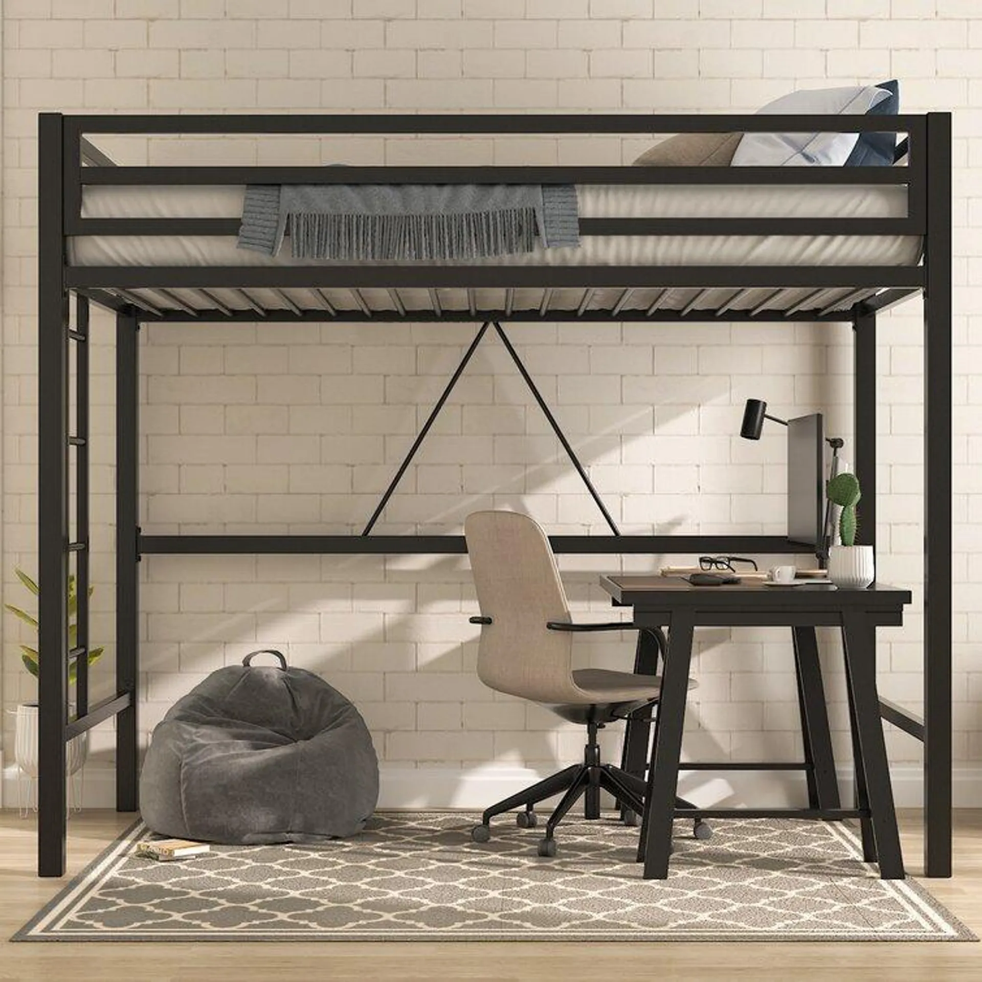 Braga Twin Platforms Loft Bed by Isabelle & Max