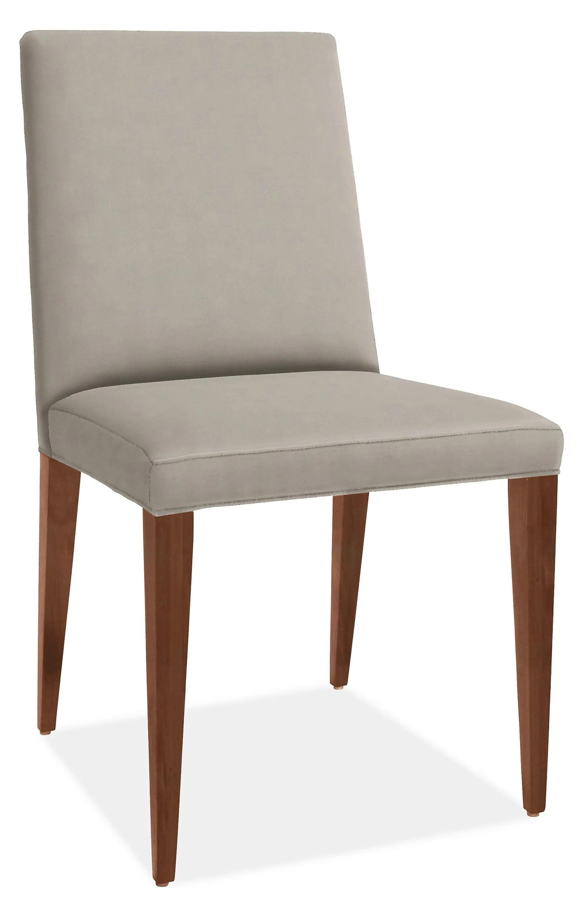 Ava High-Back Side Chair in Vance Ice with Mocha Legs