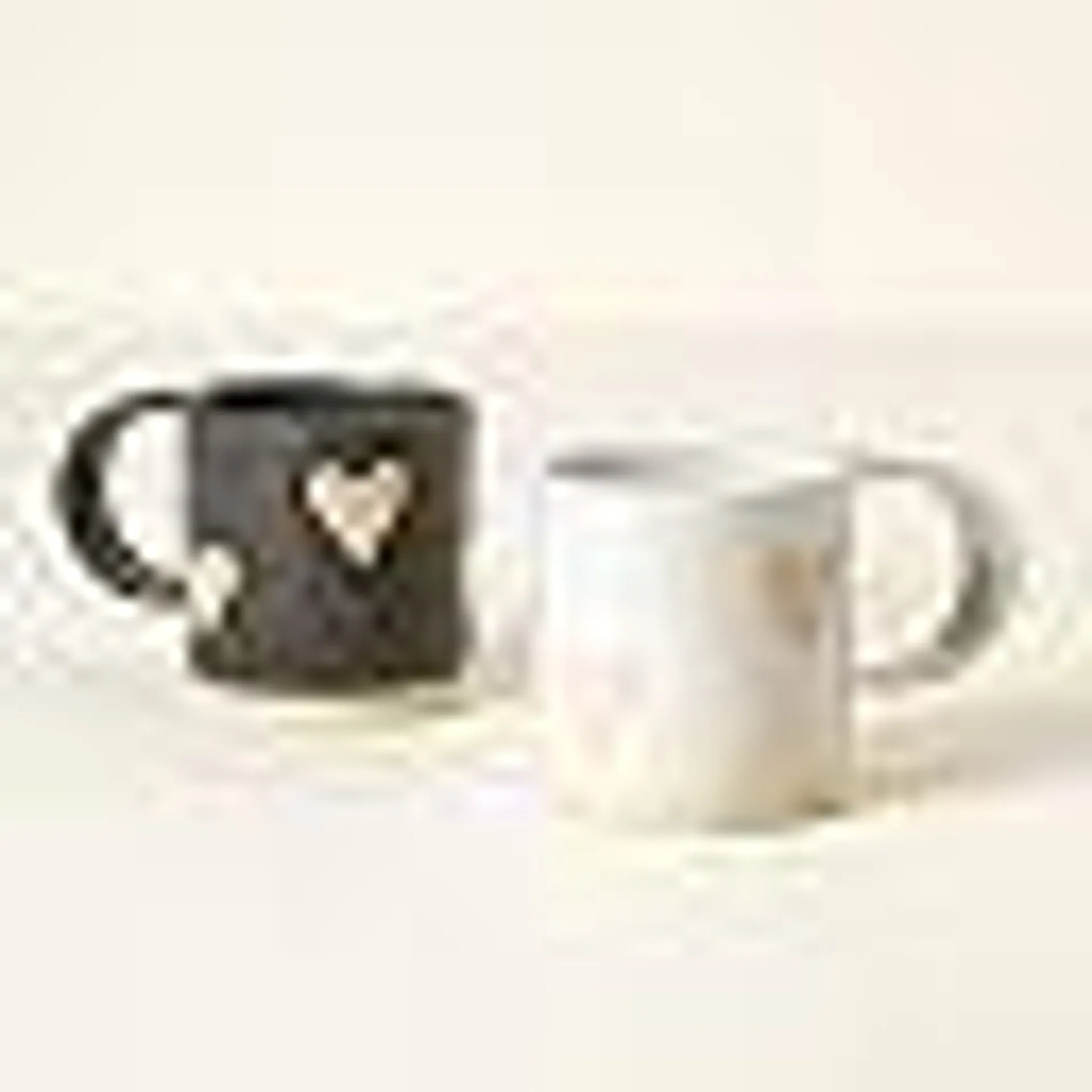 Love in Black and White Mug Set