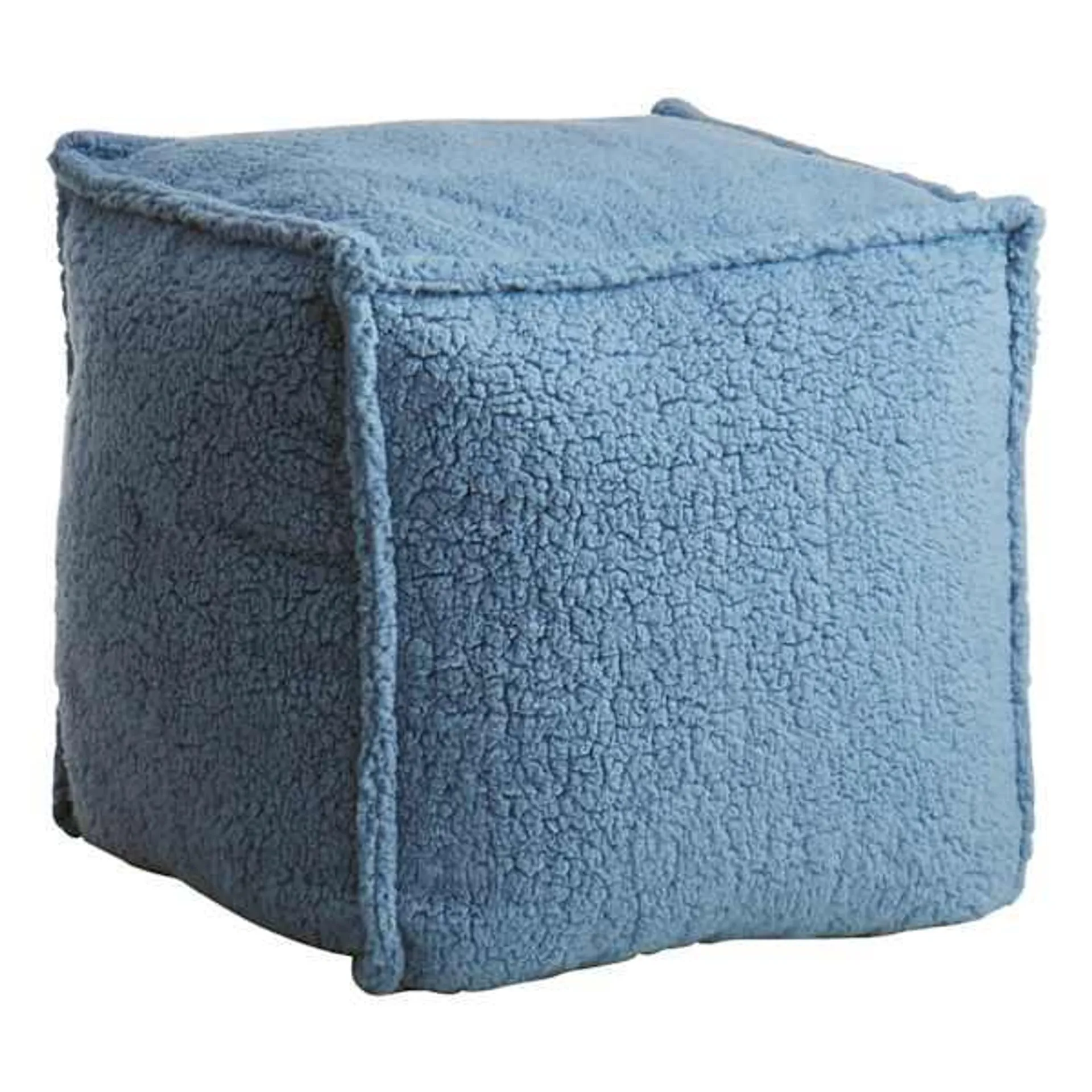 Sherpa Pouf, Blue