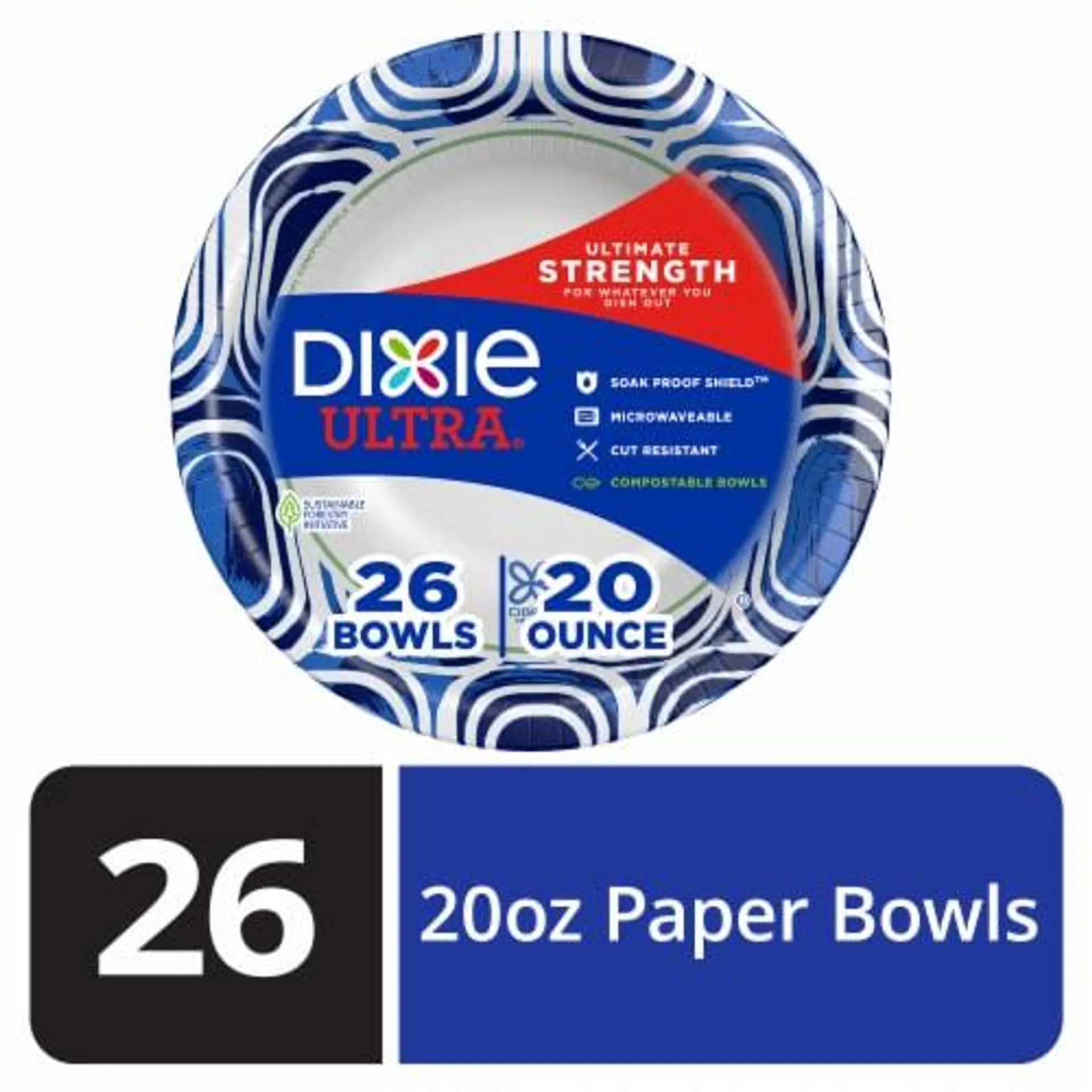 Dixie Ultra® 20 Ounce Disposable Paper Bowl