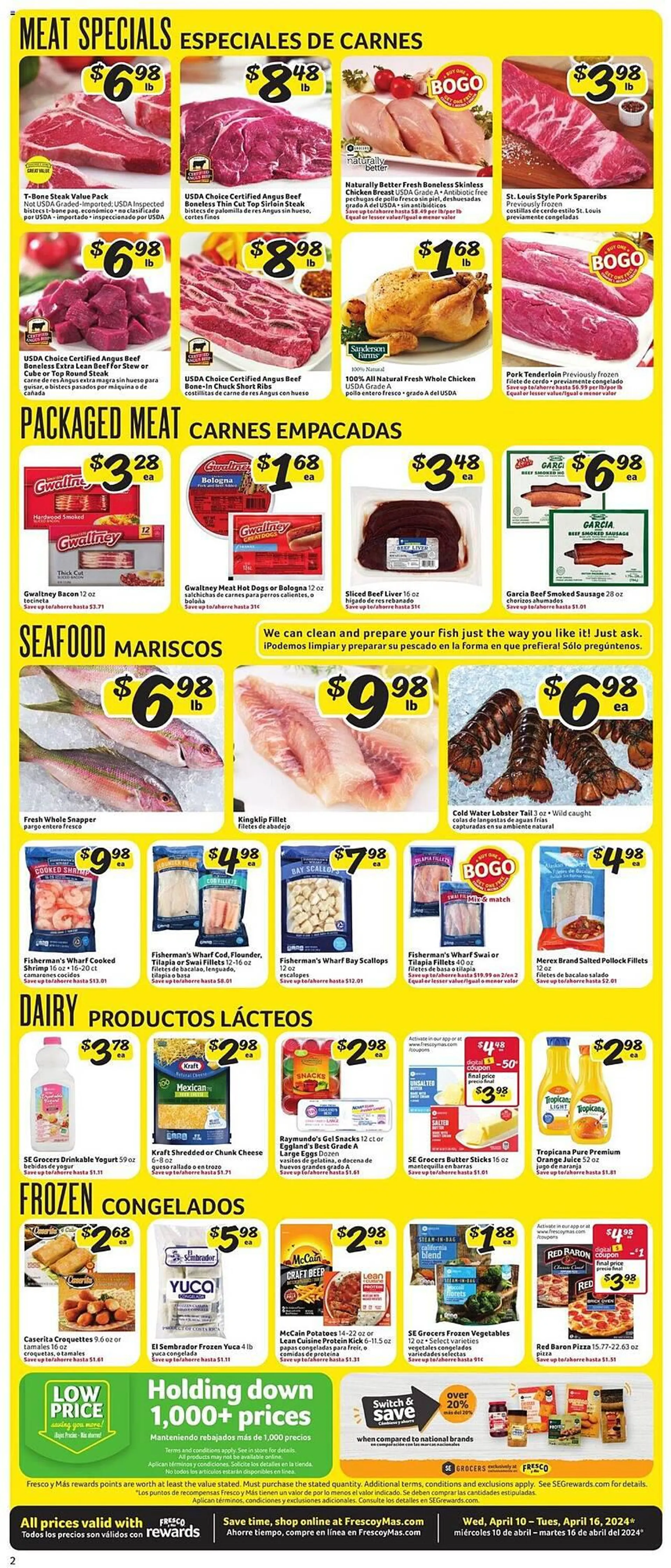 Weekly ad Fresco y Más Weekly Ad from April 10 to April 16 2024 - Page 2