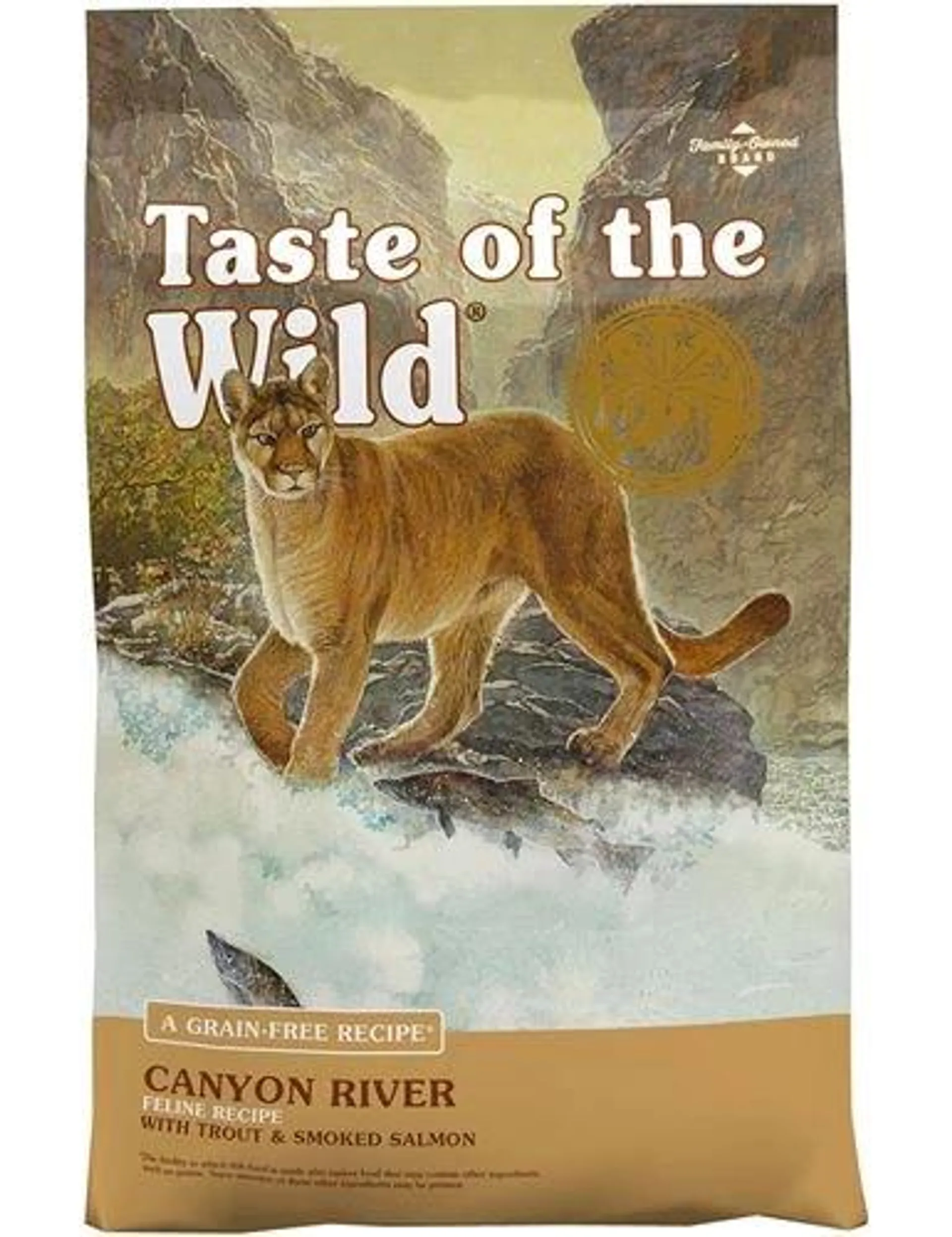 Taste Of The Wild® Canyon River Feline® Recipe with Trout & Smoked Salmon, 5 Pound Bag
