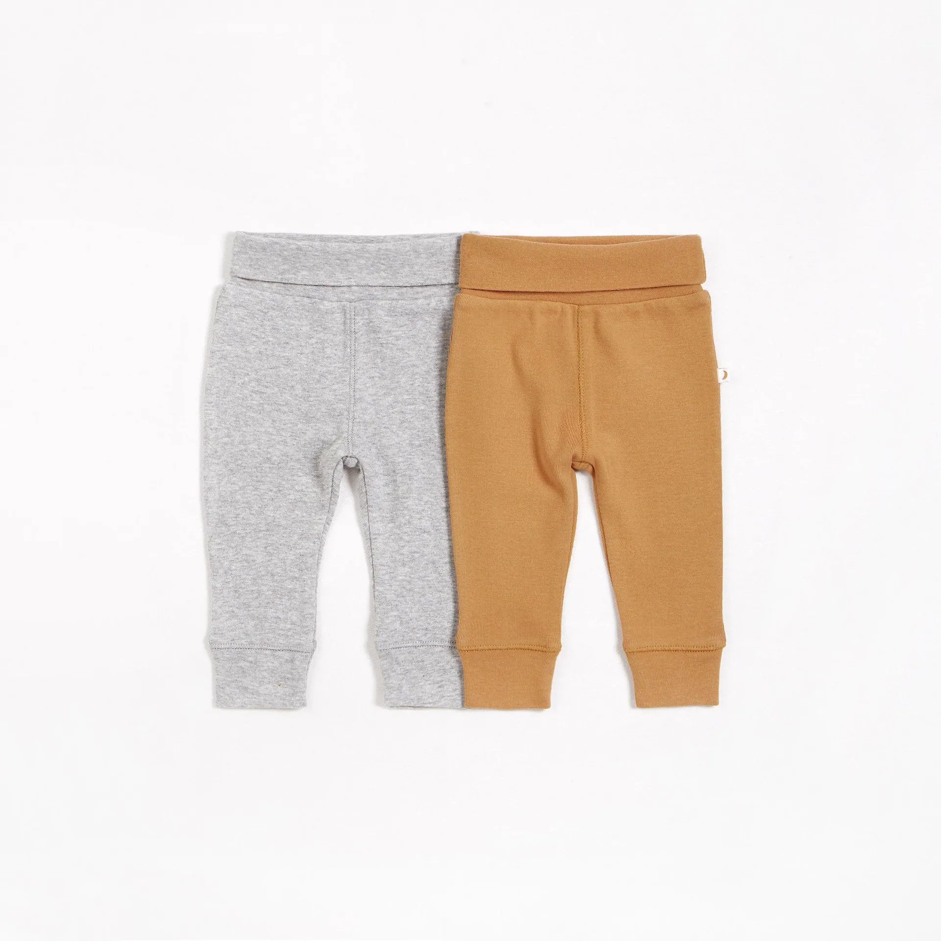 Petit Lem Heather Grey and Gold 2 Pack Pants