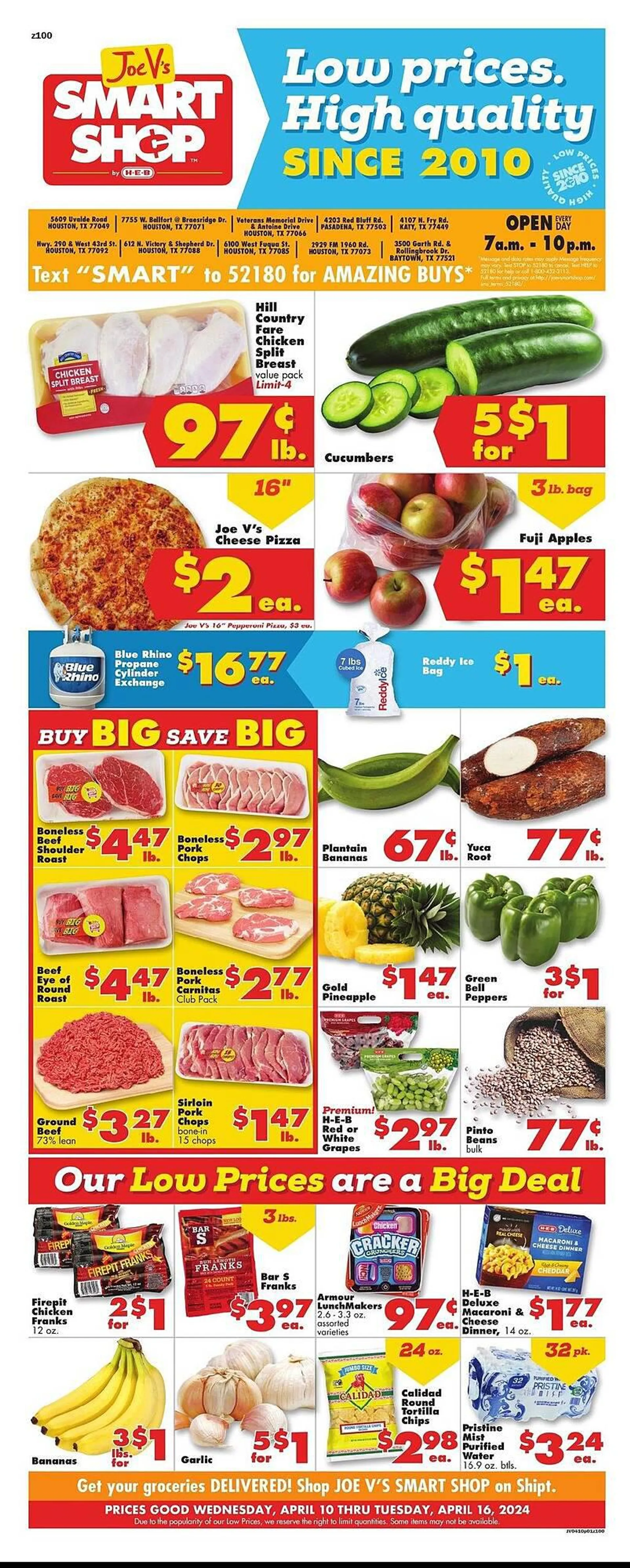 Weekly ad Joe V's Smart Shop Weekly Ad from April 10 to April 16 2024 - Page 1