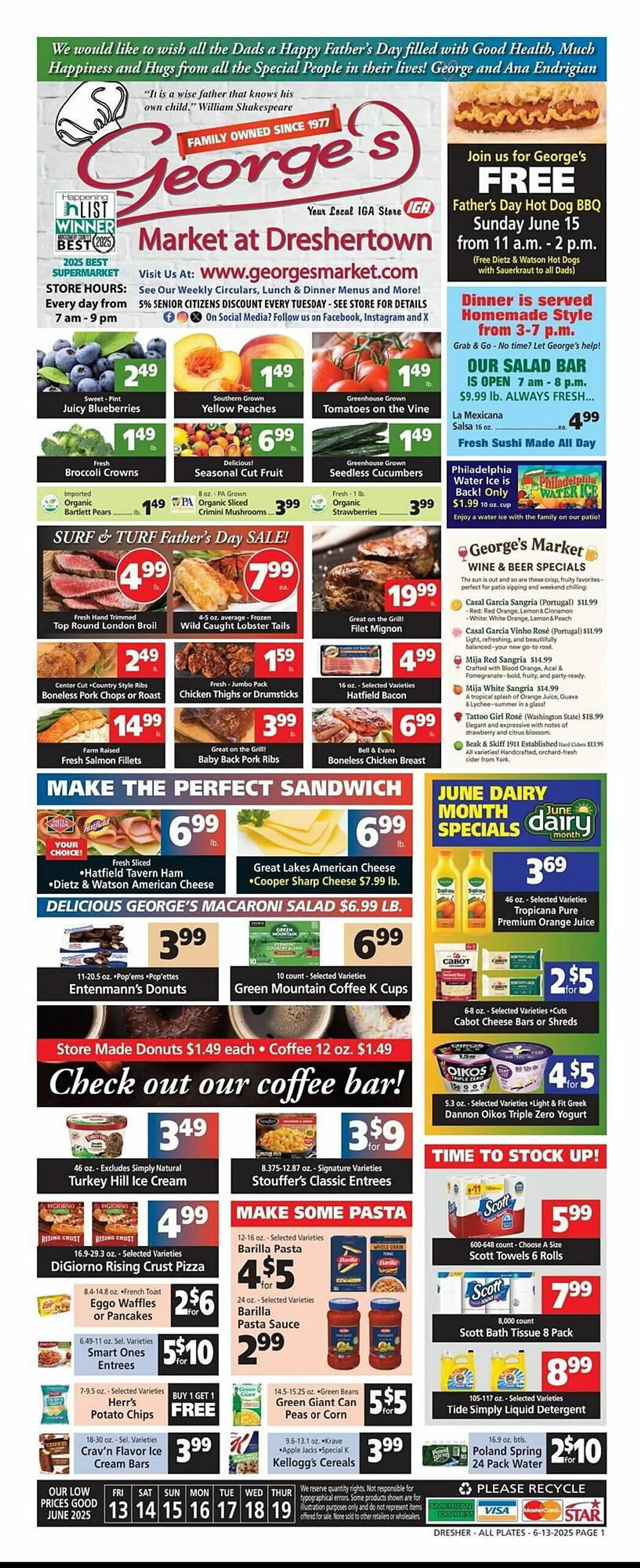 Weekly ad George's Market Weekly Ad from June 13 to June 19 2025 - Page 1