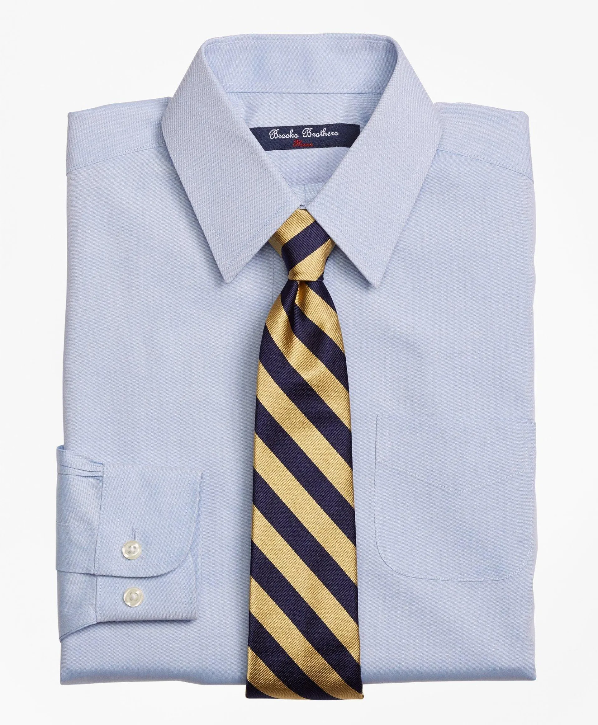 Boys Non-Iron Supima ® Pinpoint Cotton Forward Point Dress Shirt