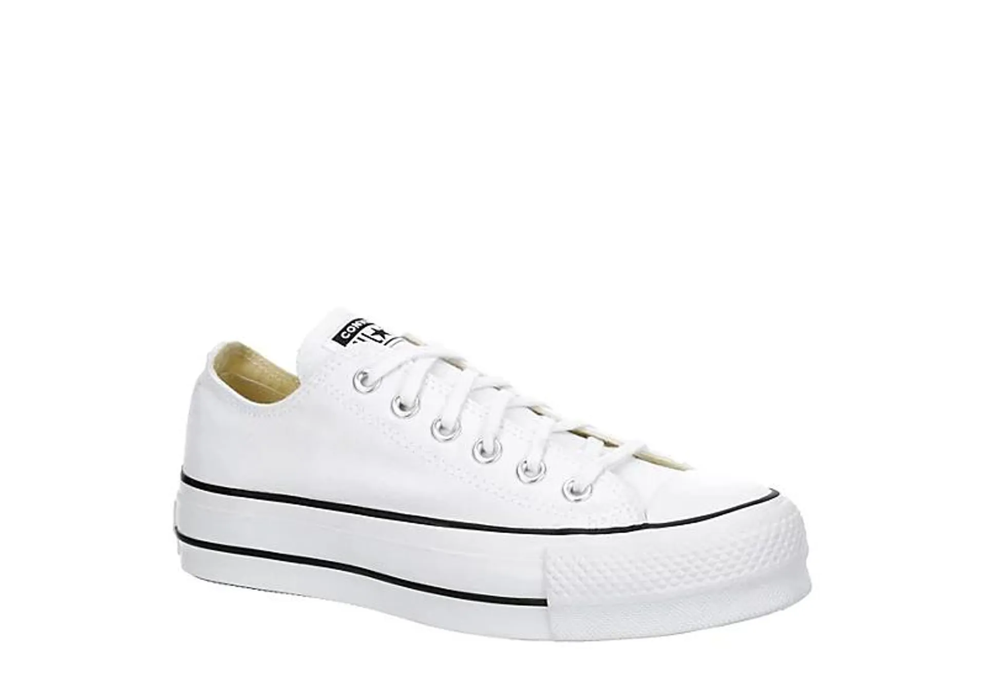 Converse Womens Chuck Taylor All Star Low Top Platform Sneaker - White