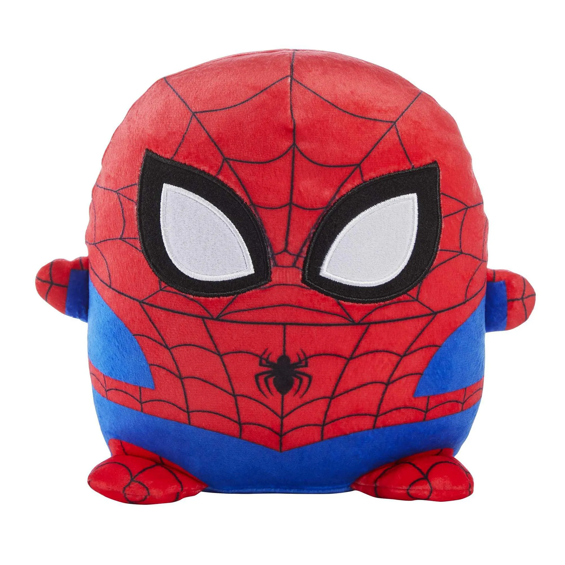 Marvel Cuutopia Plush Spider-Man, 10-In Soft Rounded Pillow Doll, Collectible Superhero Stuffed Animal