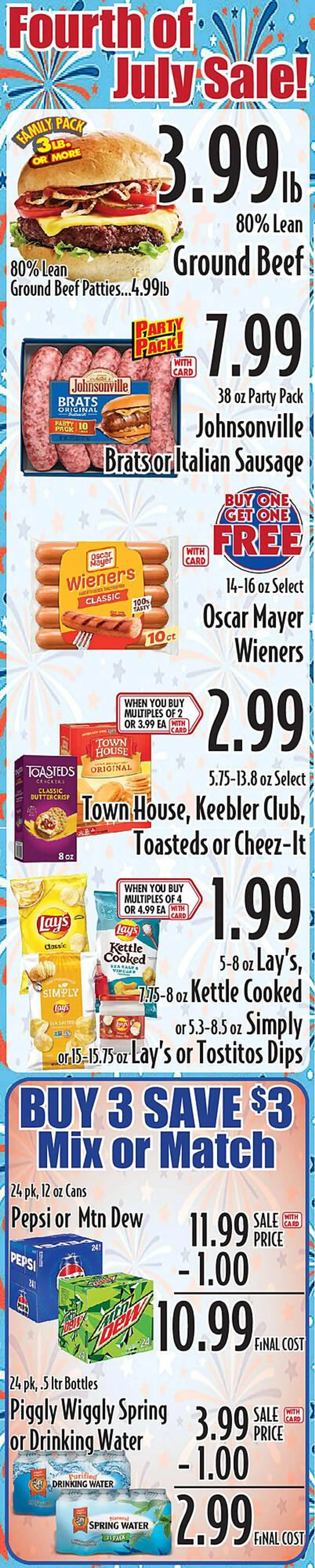 Weekly ad Piggly Wiggly Weekly Ad from June 25 to July 2 2025 - Page 1
