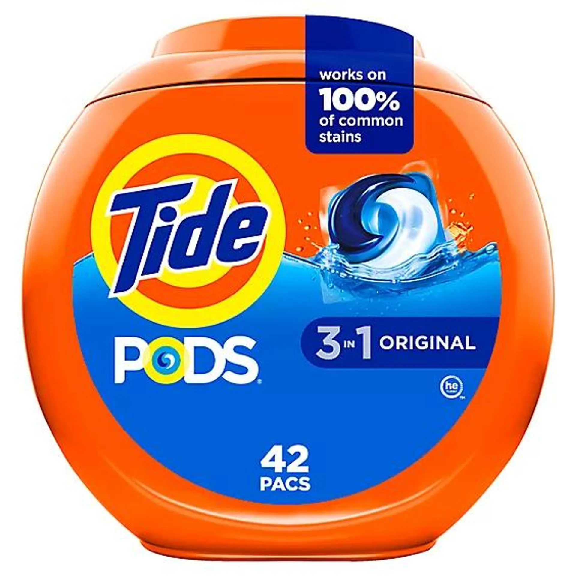 Tide PODS Original Scent Liquid Laundry Detergent Pacs - 42 Count