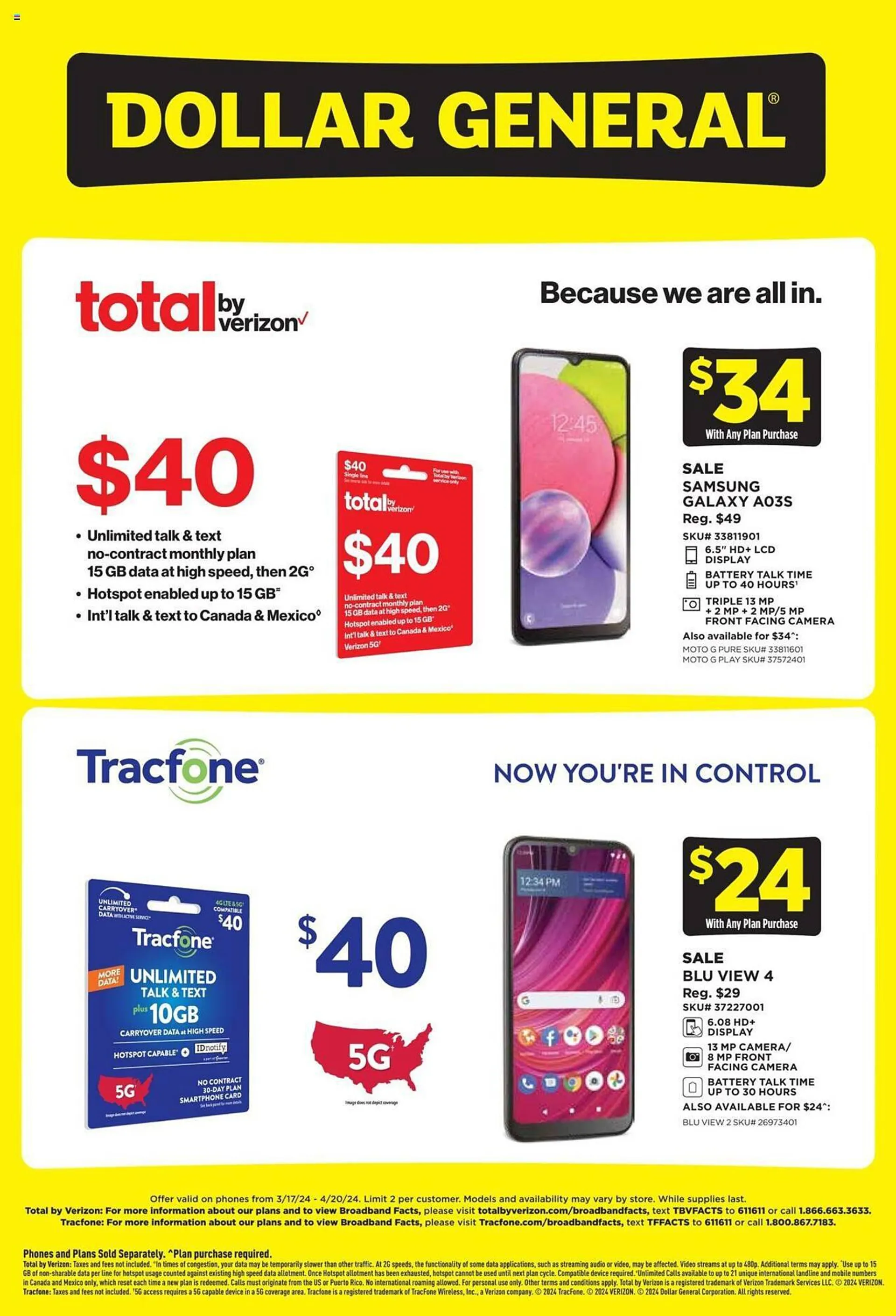 Weekly ad Dollar General Weekly Ad from March 17 to April 20 2024 - Page 1