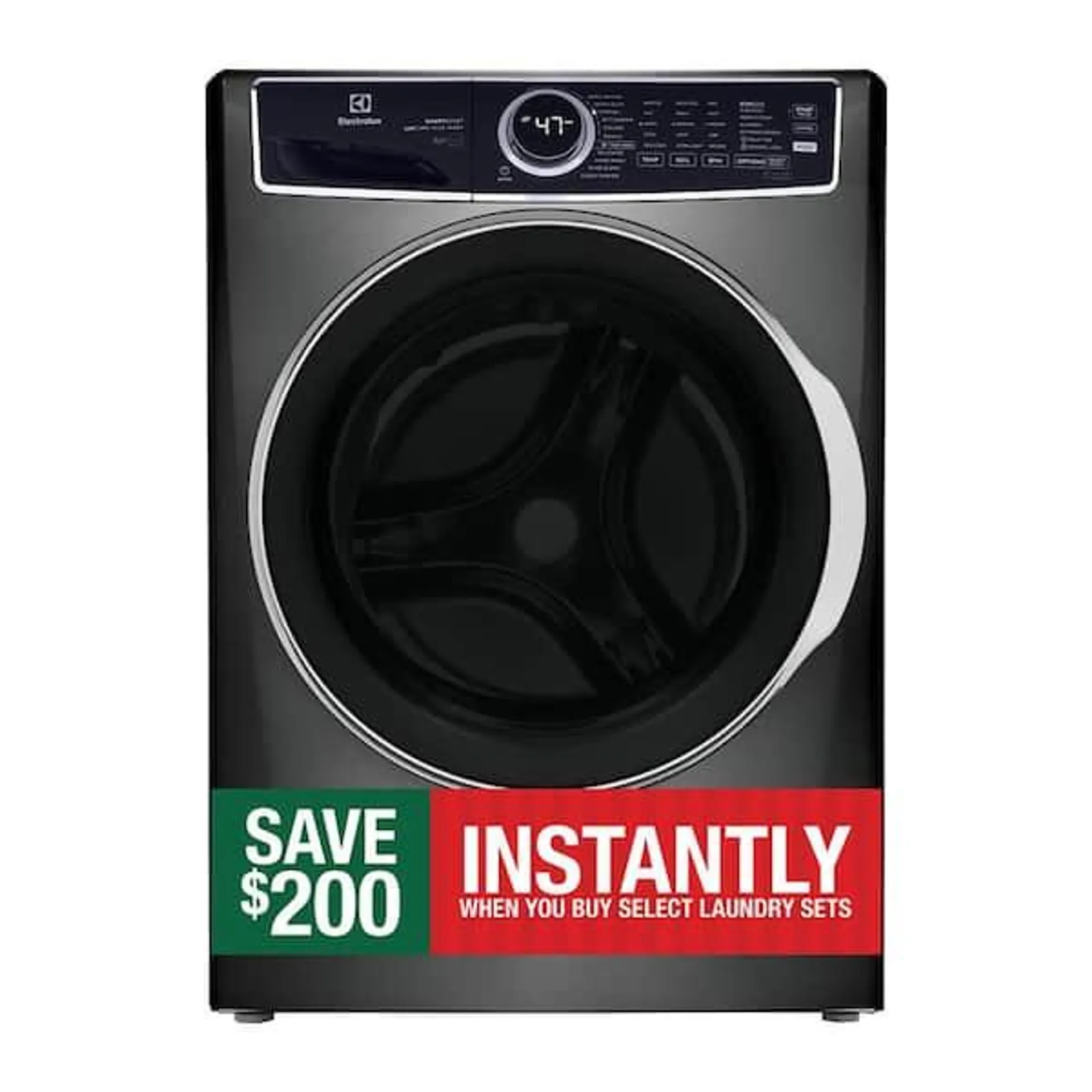 4.5 cu. ft. Stackable Front Load Washer in Titanium with SmartBoost, Optic Whites, and Pure Rinse