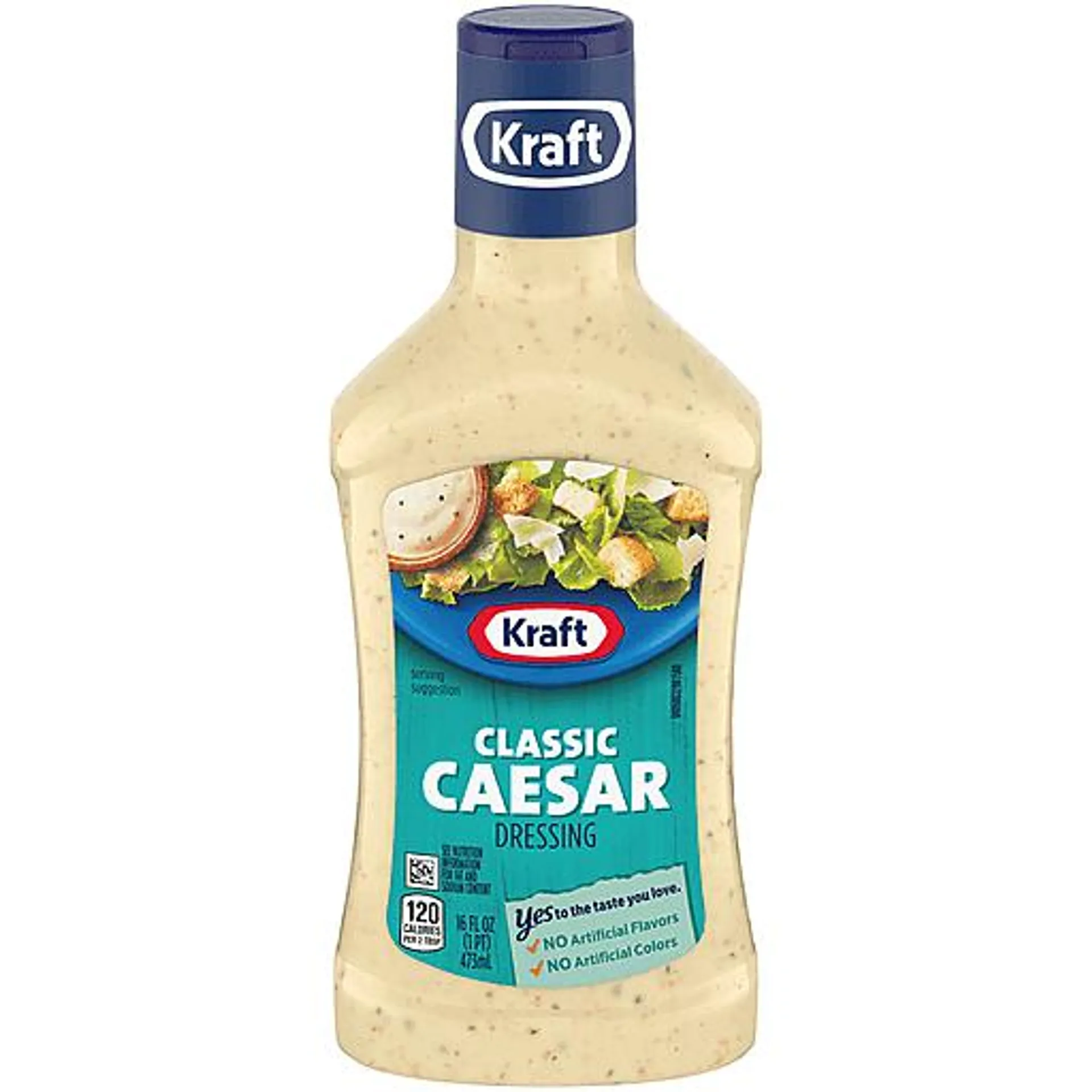 Kraft Classic Caesar Salad Dressing, 16 fl oz Bottle