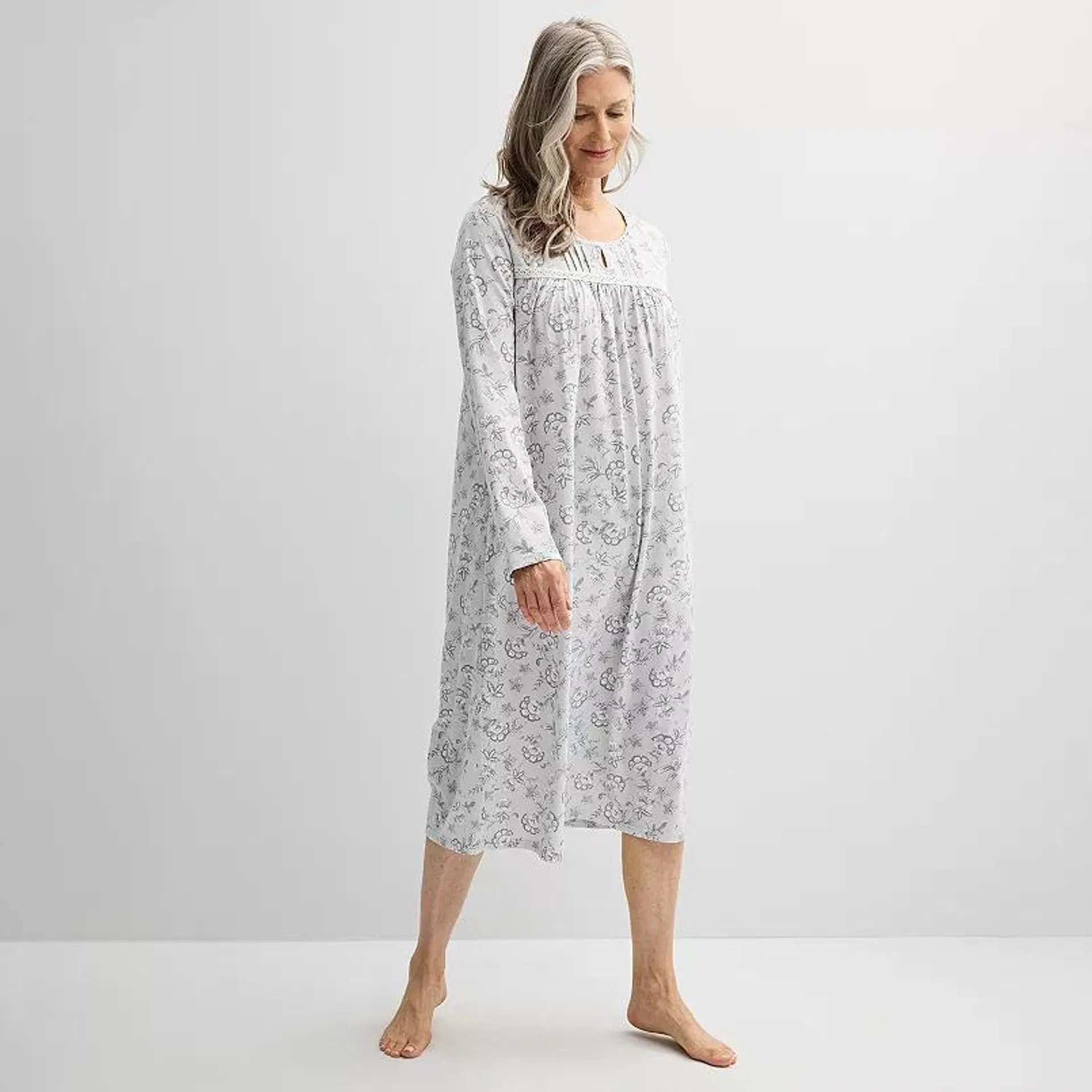 Women's Croft & Barrow® Long Sleeve Nightgown