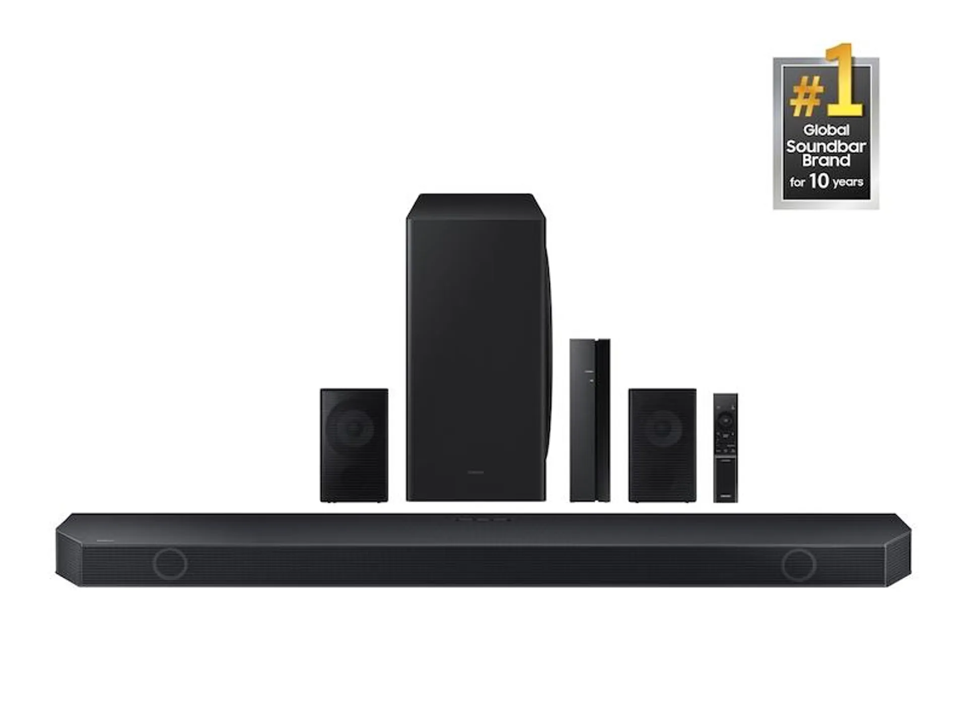 Q-series 9.1.2 ch. Wireless Dolby ATMOS Soundbar + Q-Symphony | w/ Rear Speakers | HW-Q910D