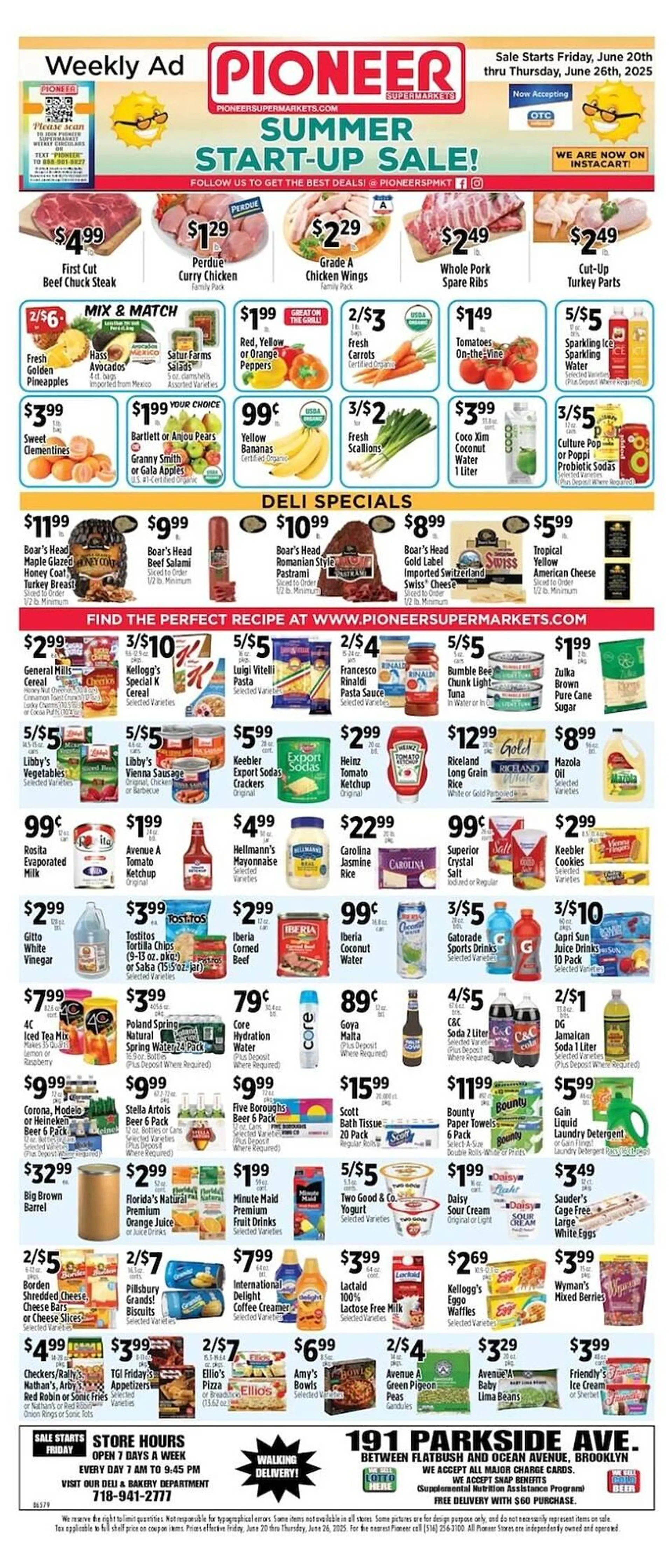 Weekly ad Pioneer Supermarkets Weekly Ad from June 20 to June 26 2025 - Page 1