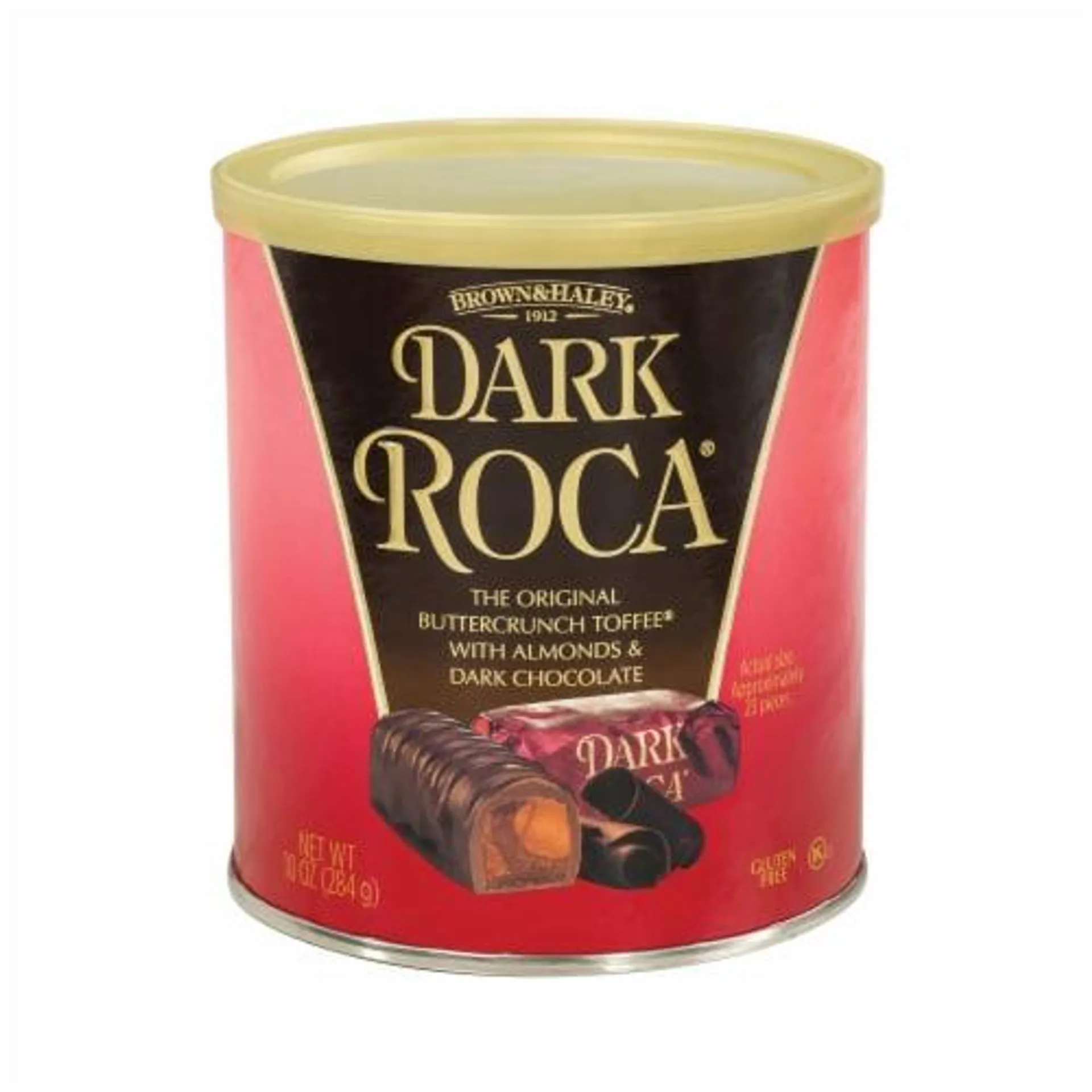 Brown & Haley® Dark Roca® Buttercrunch Toffee Holiday Candy Canister