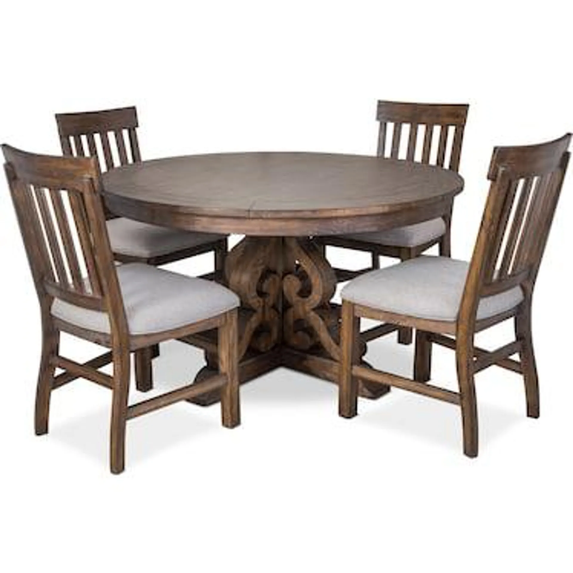 Charthouse Round Dining Table and 4 Side Chairs