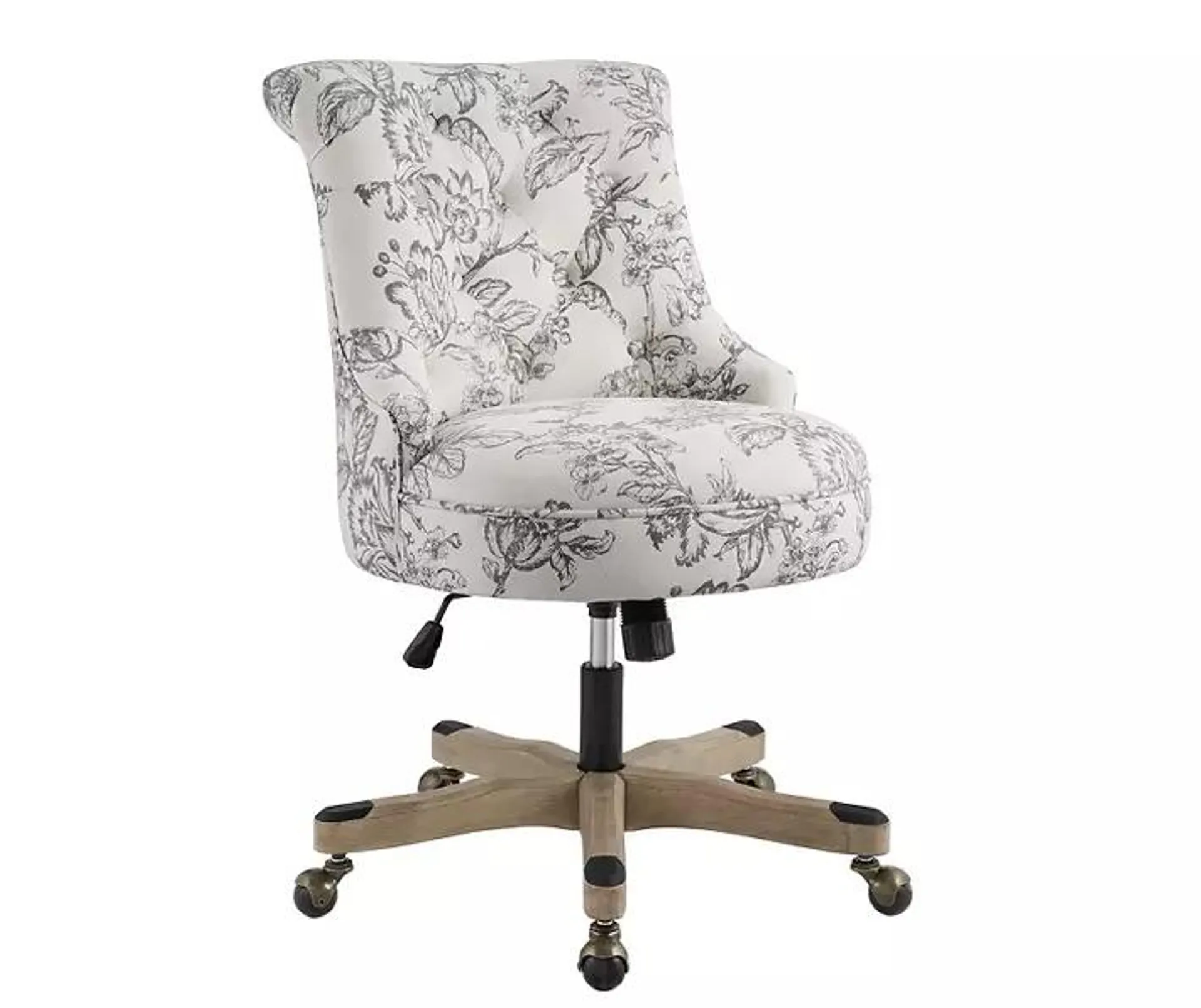 Tift Floral Fabric Swivel Office Chair