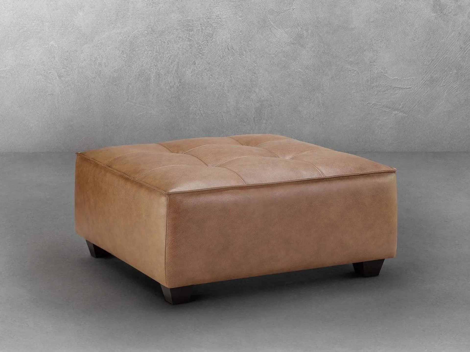 Wallingford Top Grain Leather Ottoman