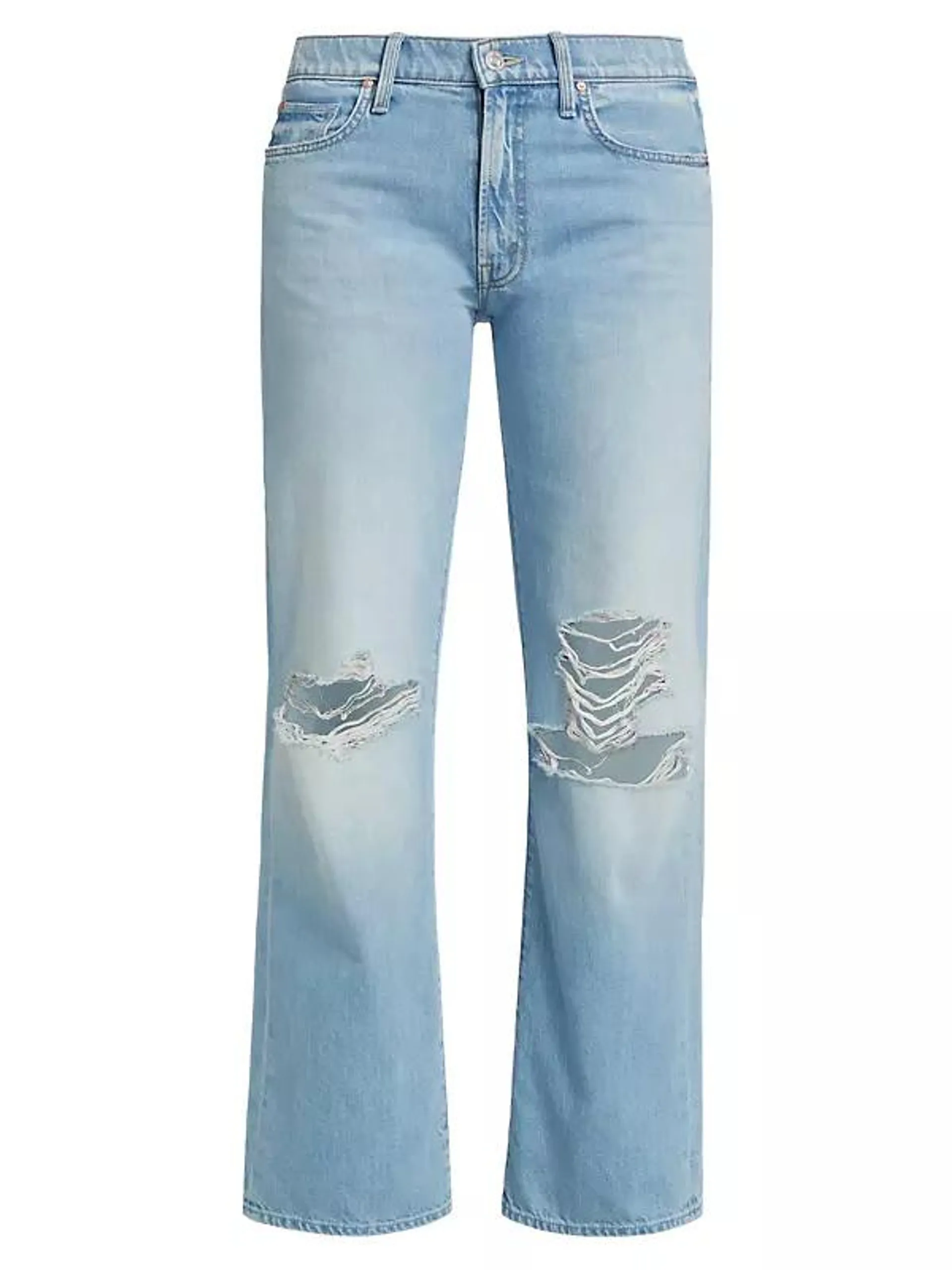 The Rambler Flood Mid-Rise Distressed Jeans