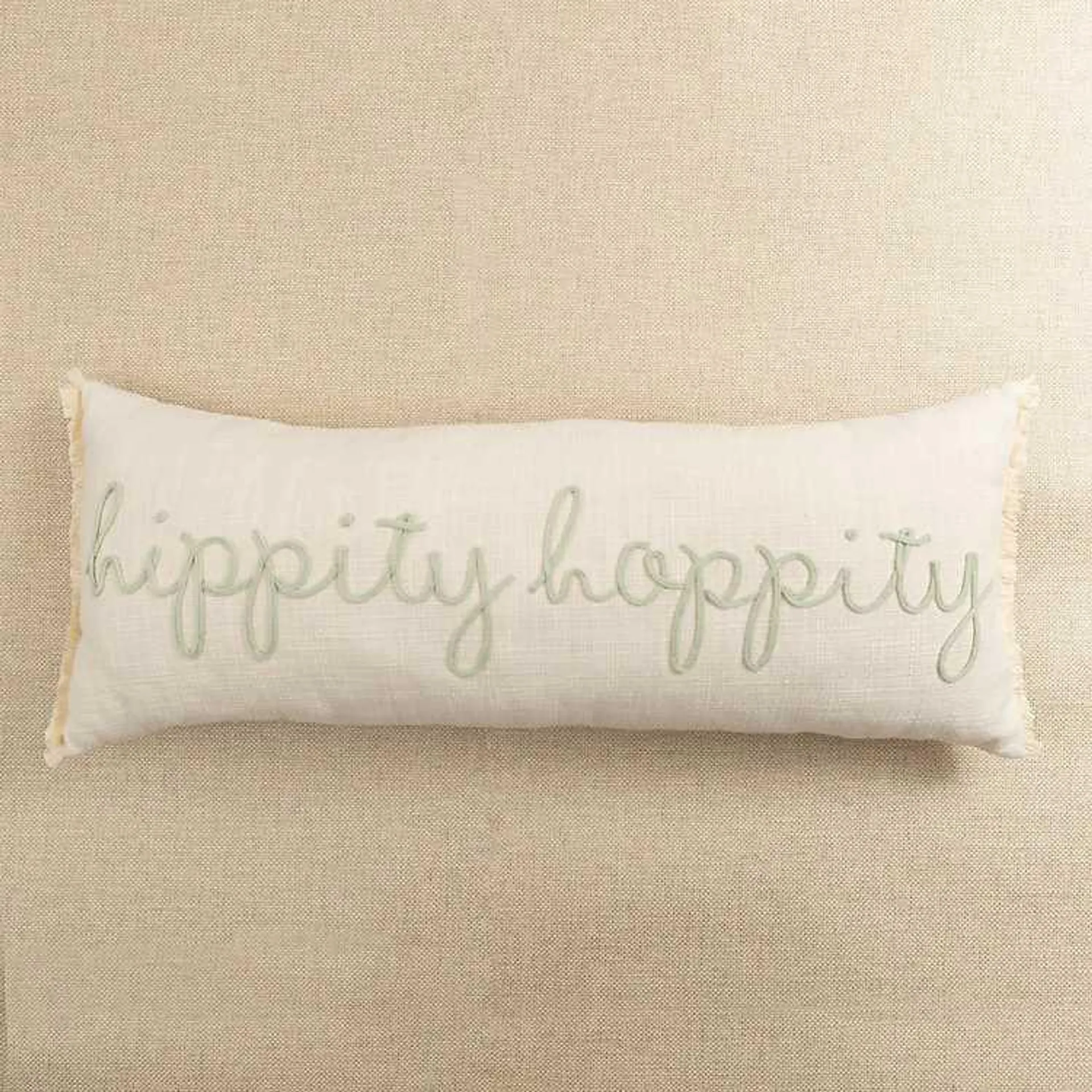 Hippity Hoppity Lumbar Pillow