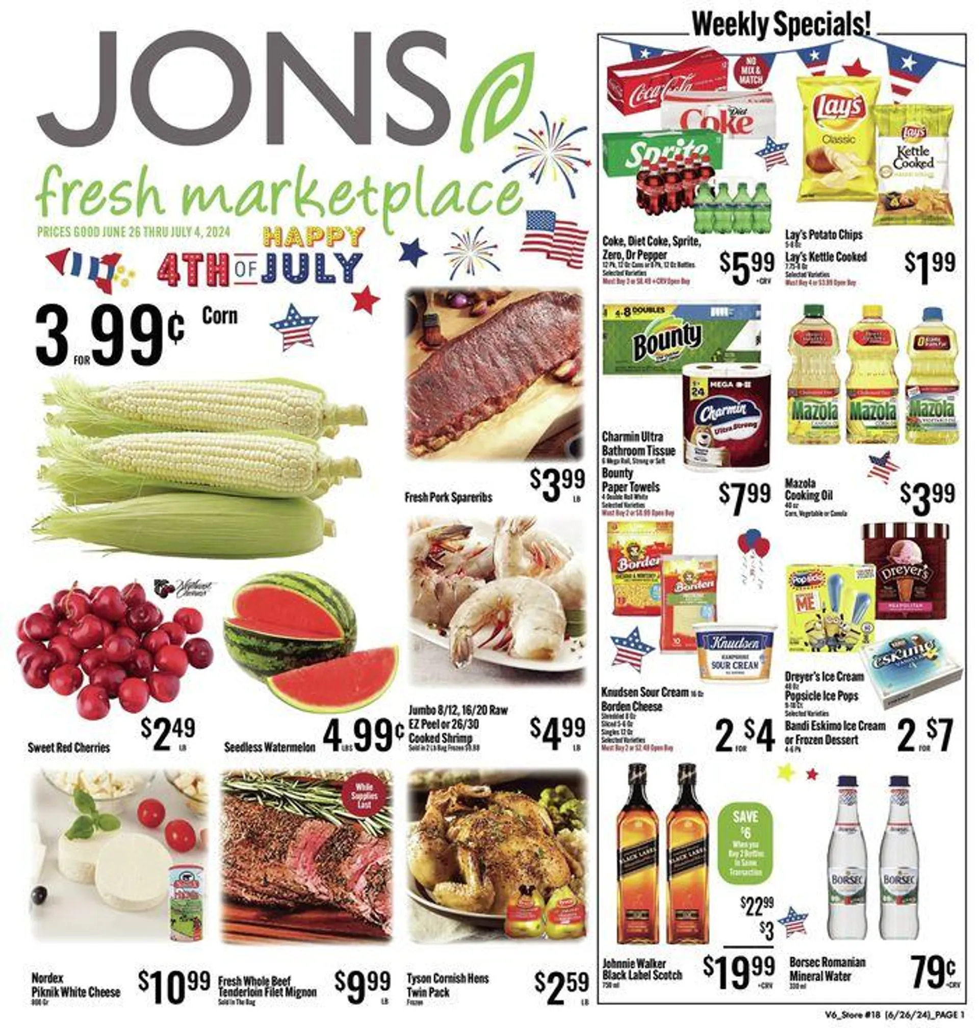 Weekly ad Happy 4th Of July from June 26 to July 4 2024 - Page 1