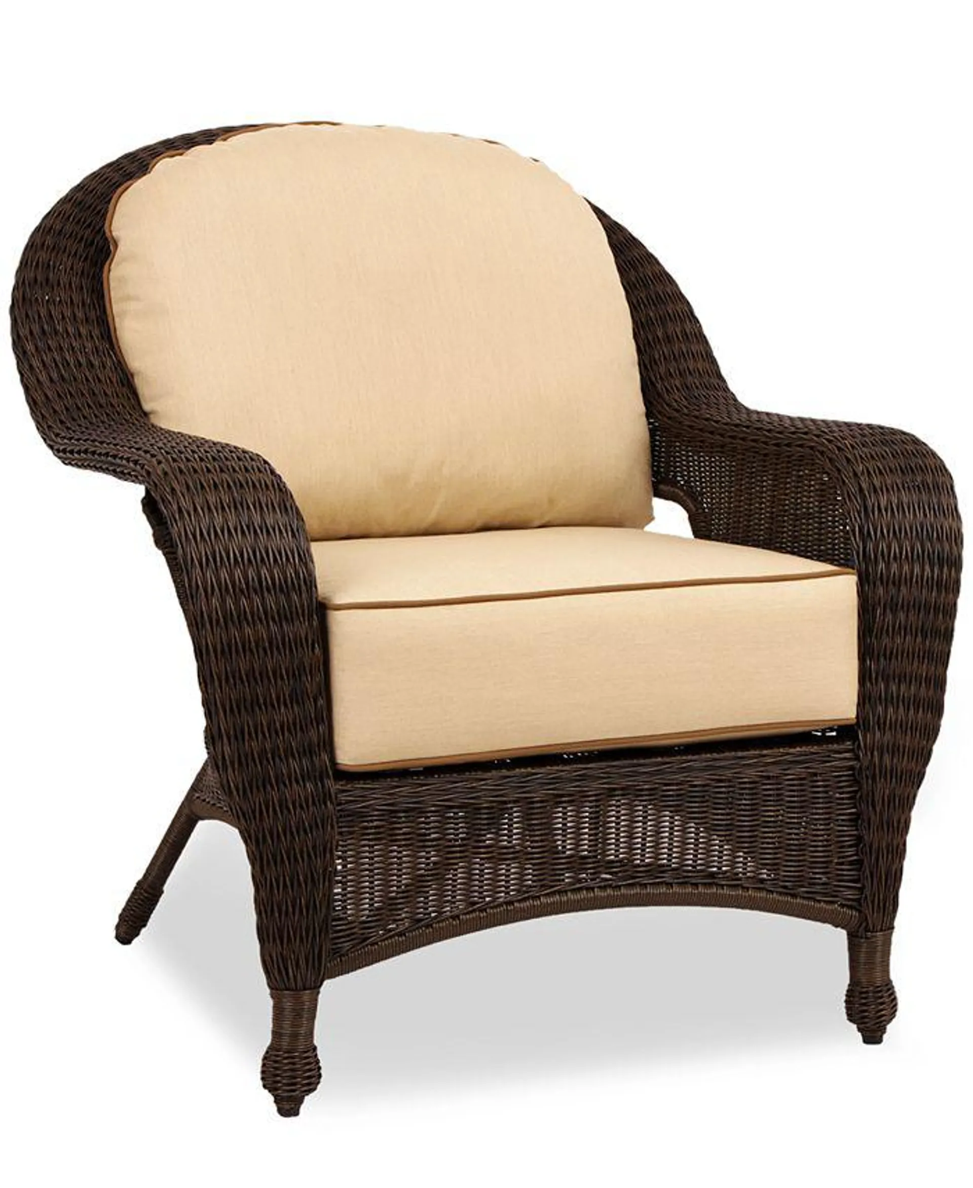 Monterey Wicker Outdoor Club Chair with Sunbrella® Cushions, Created for Macy's