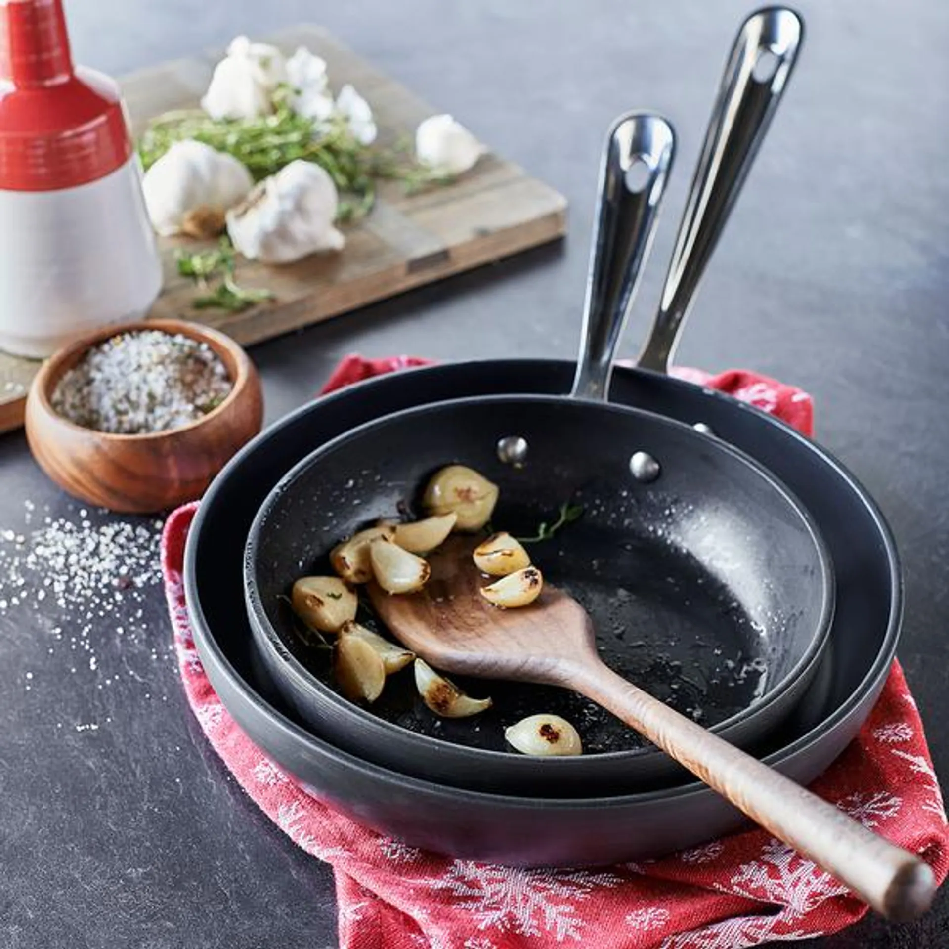 All-Clad HA1 Nonstick Skillets, 8" and 10" Set