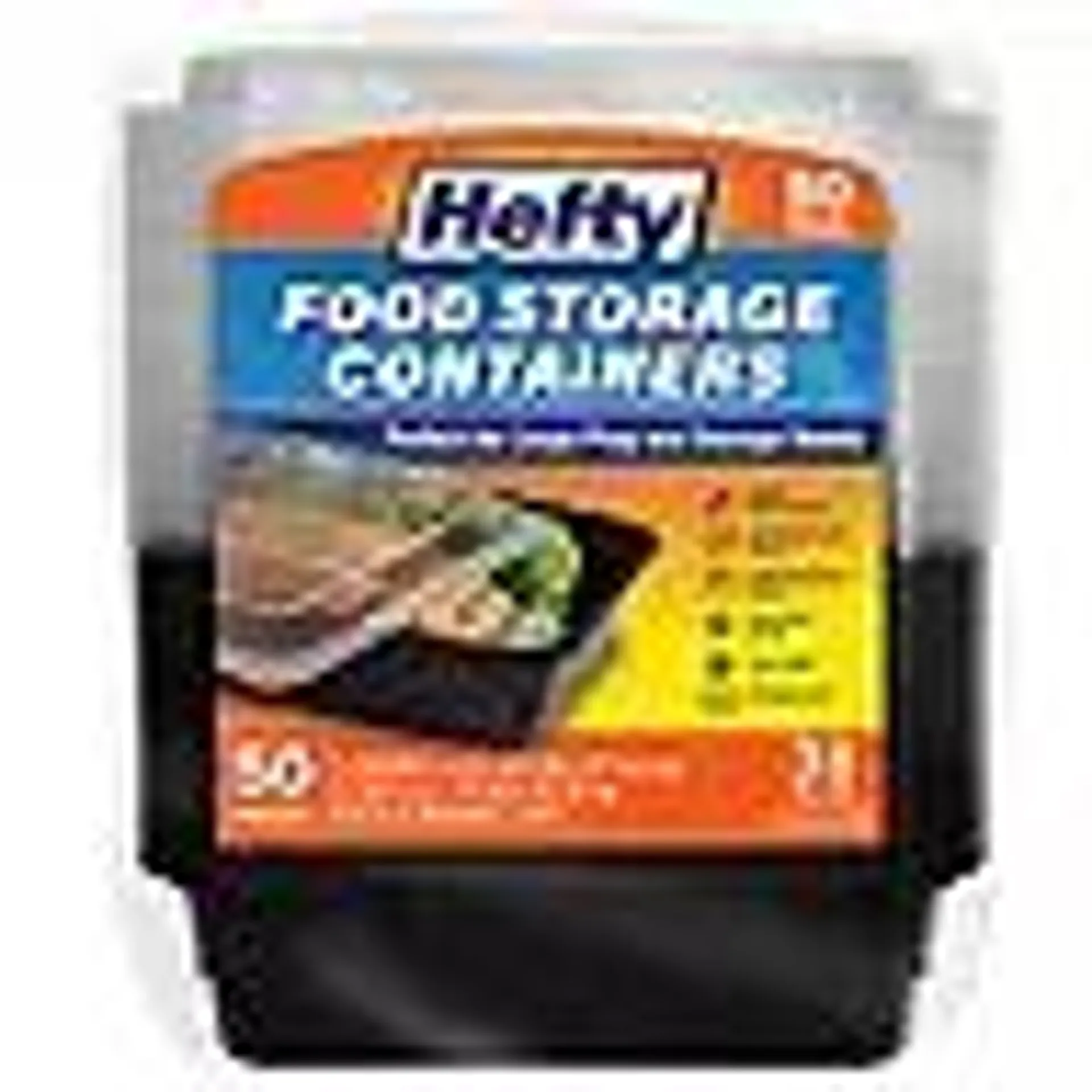 Hefty Food Storage Container with Lids 38 oz., 50 pcs.